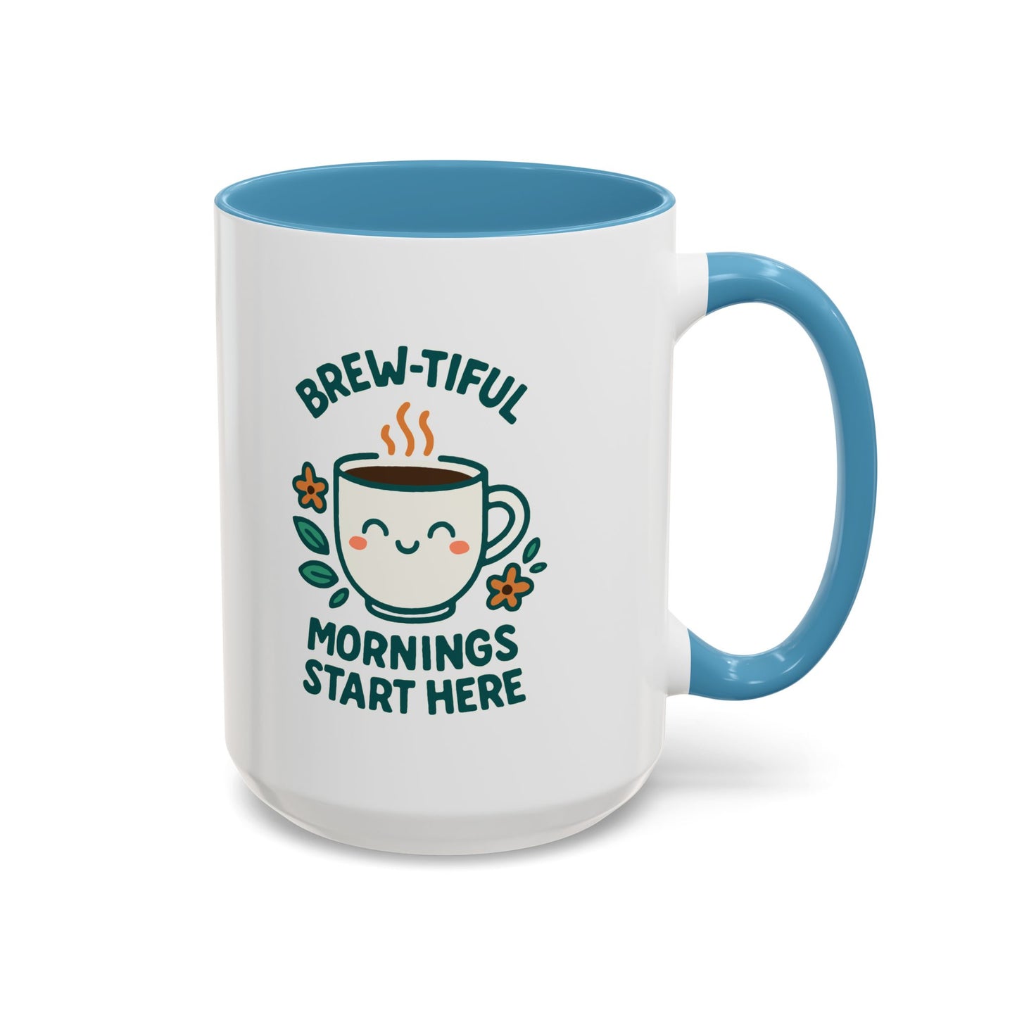 Brew-tiful Mornings Coffee Mug, Cute Coffee Cup for Morning Rituals, Perfect Gift for Coffee Lovers, Birthdays, Home Decor