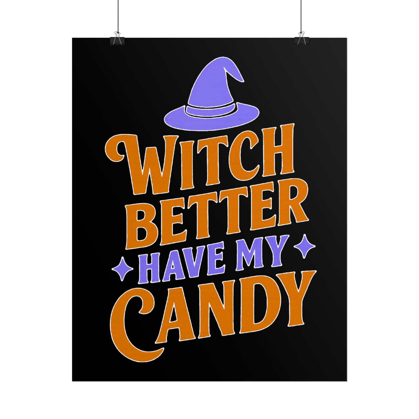 Halloween Rolled Posters, Witch Decor, Spooky Season Art, Trick or Treat, Fall Decorations, Halloween Party Decor