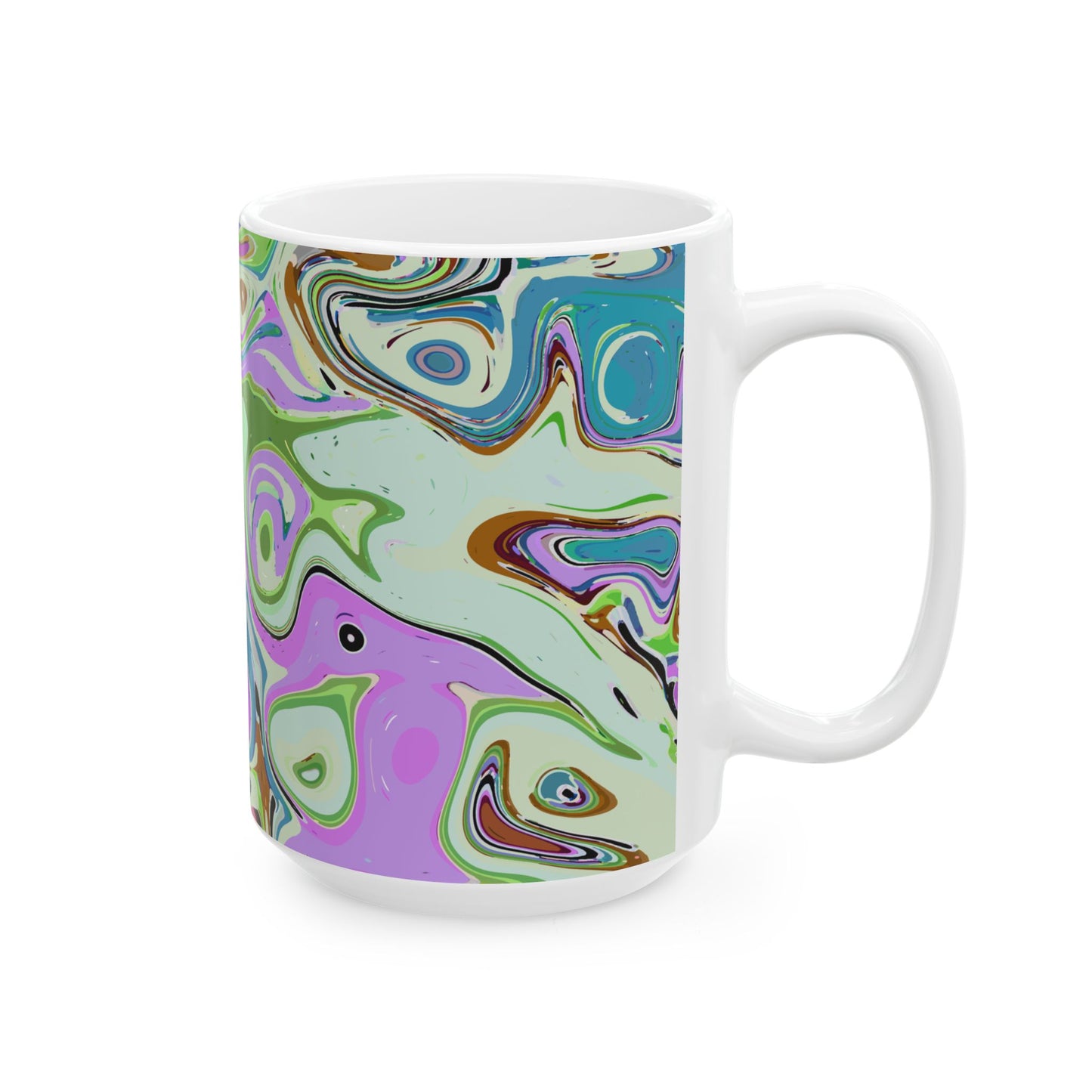 Vibrant Multi‑Color Swirl - Mug