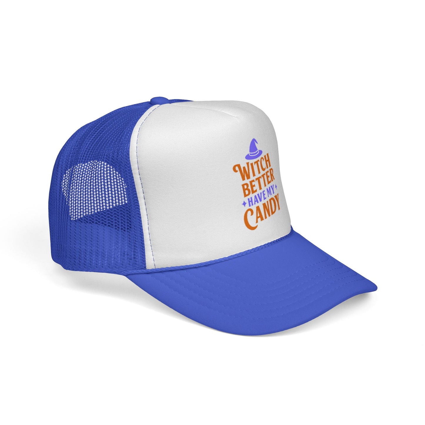 Halloween Trucker Cap, Spooky Hat, Witch Better Have My Candy, Pumpkin Costume Accessory, Trick or Treat Gear