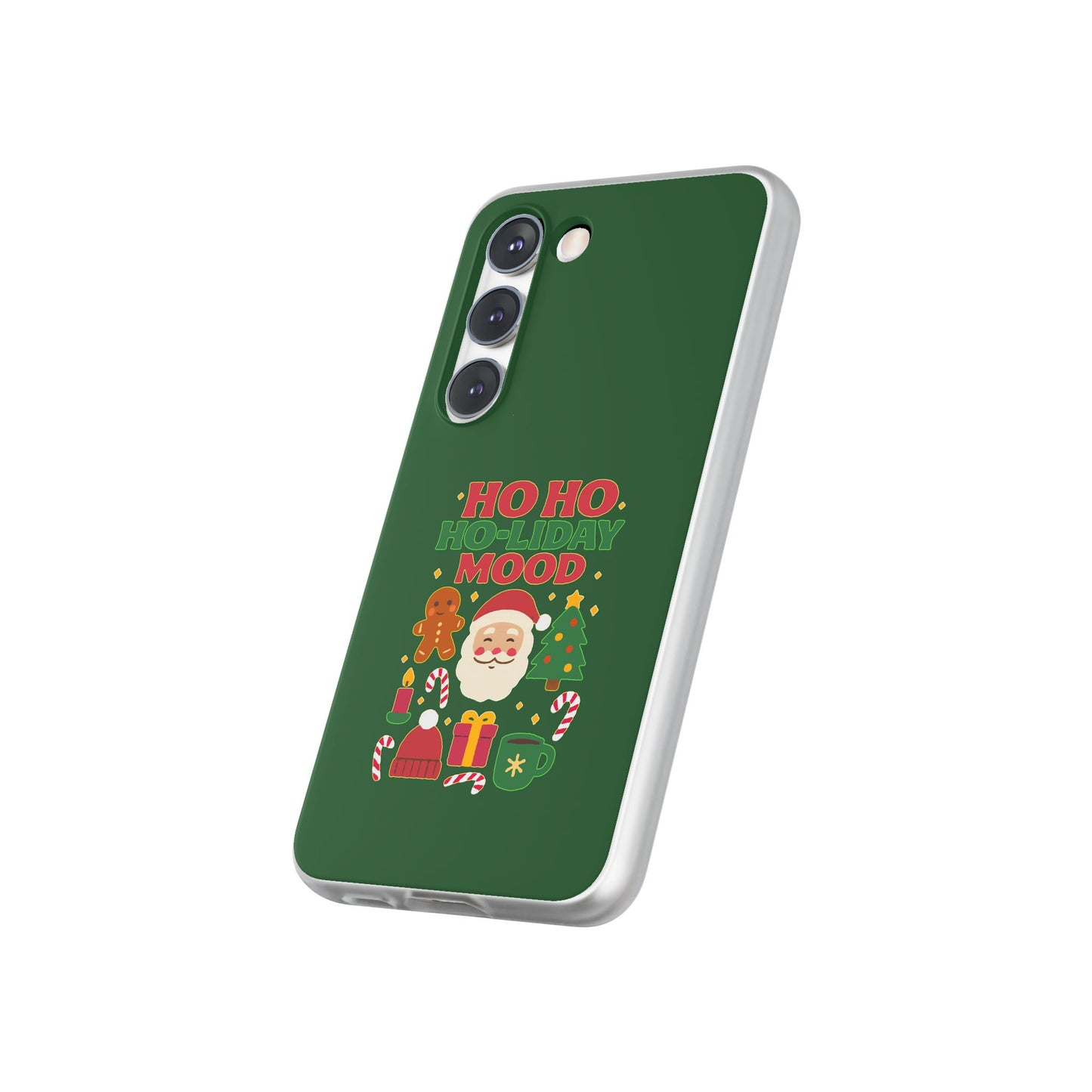 Festive Phone Case with Holiday Cheer, Christmas Gift, Winter Vibes, Ho Ho Ho Design, Cute Holiday Accessory