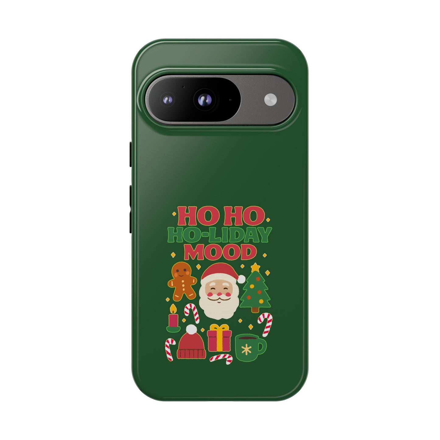 Christmas Phone Case, Ho Ho Ho-liday Mood, Festive Phone Cover, Santa Christmas Accessory, Holiday Gift, Winter Vibes