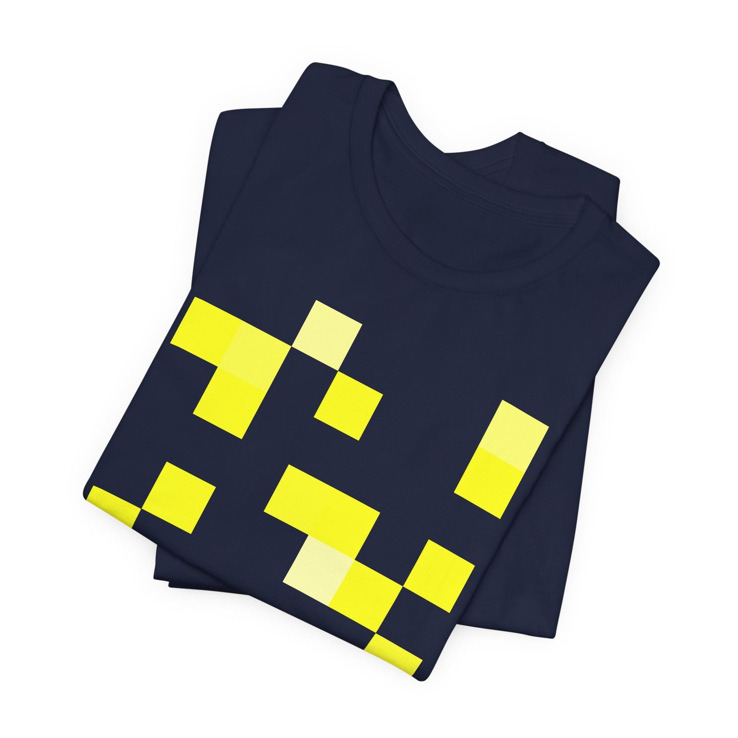 Yellow Pixel Grid - T‑Shirt