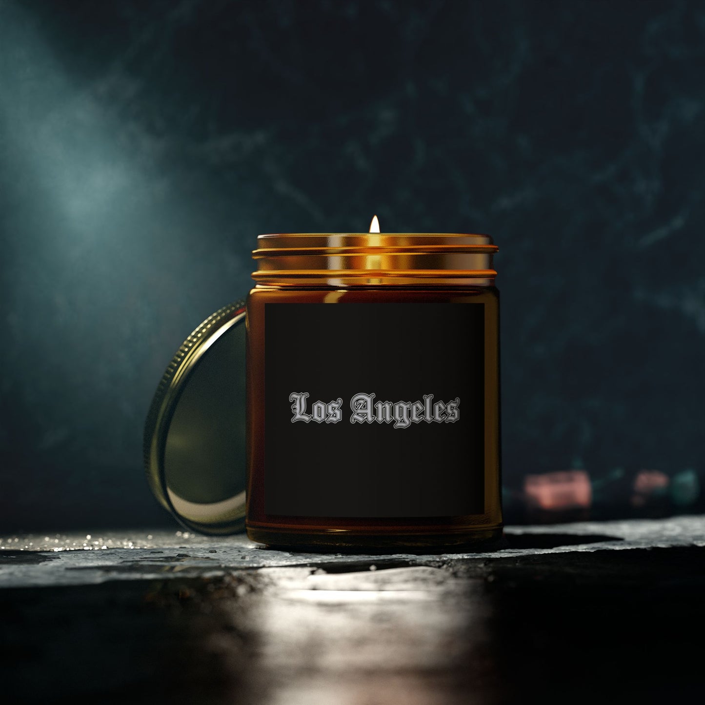 Los Angeles Scented Candles - Coconut Apricot Wax, Relaxing Home Decor, Gifts for Her, Aromatherapy, Birthday Present, Candle Lover - Silver Edition