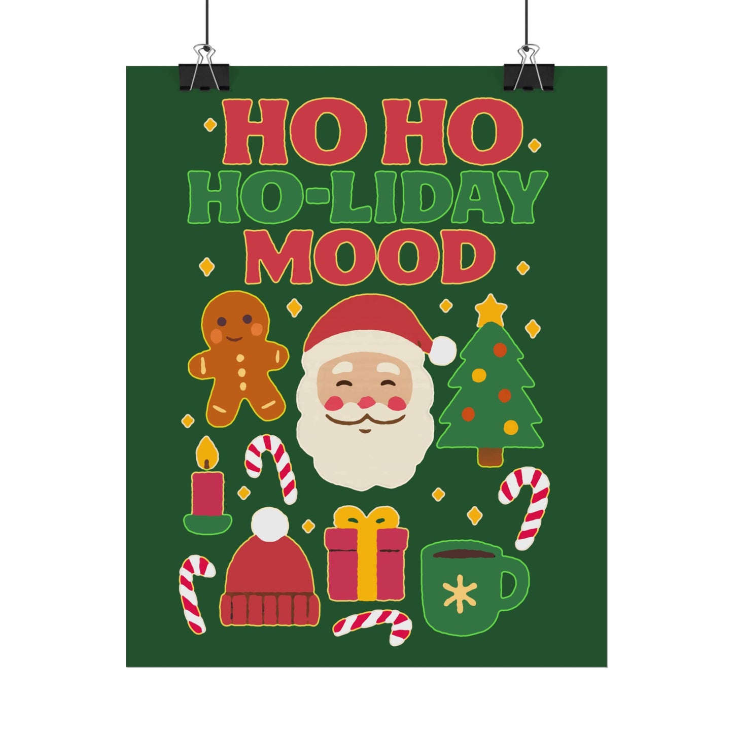 Festive Rolled Posters, Cheerful Holiday Decor, Christmas Wall Art, Seasonal Decorations, Gift Ideas, Cozy Home Vibe, Fun Party Decor