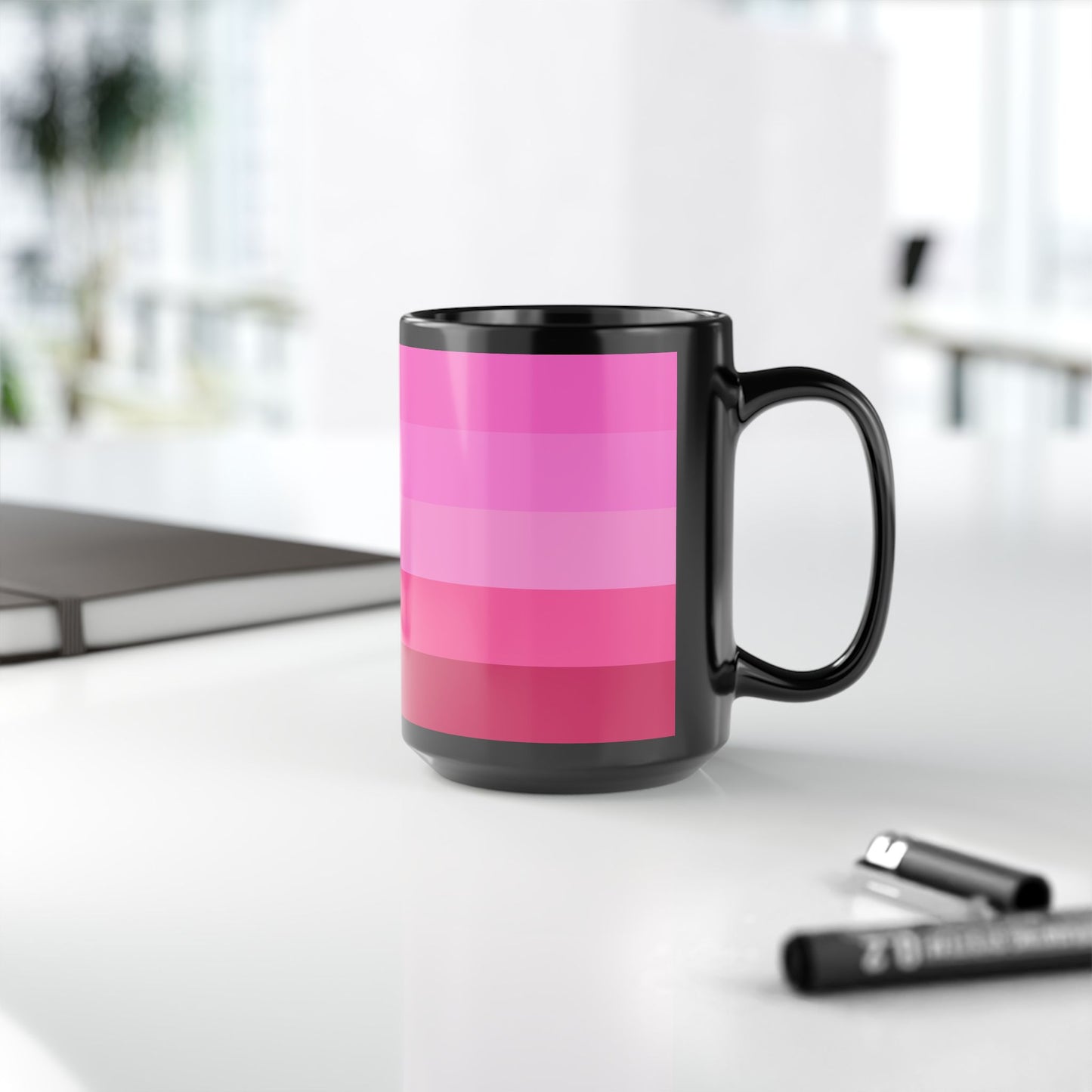 Valentine Rose Colors - Black Mug