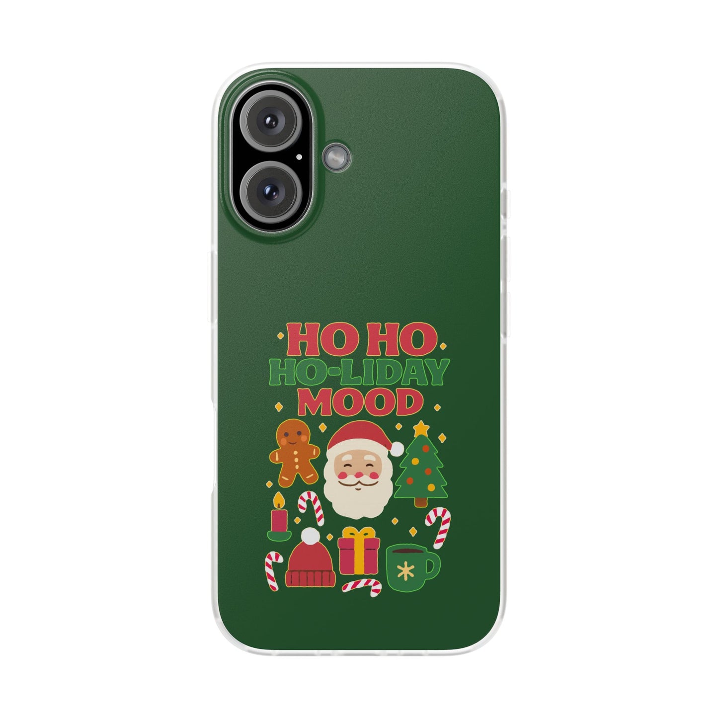 Festive Phone Case with Holiday Cheer, Christmas Gift, Winter Vibes, Ho Ho Ho Design, Cute Holiday Accessory