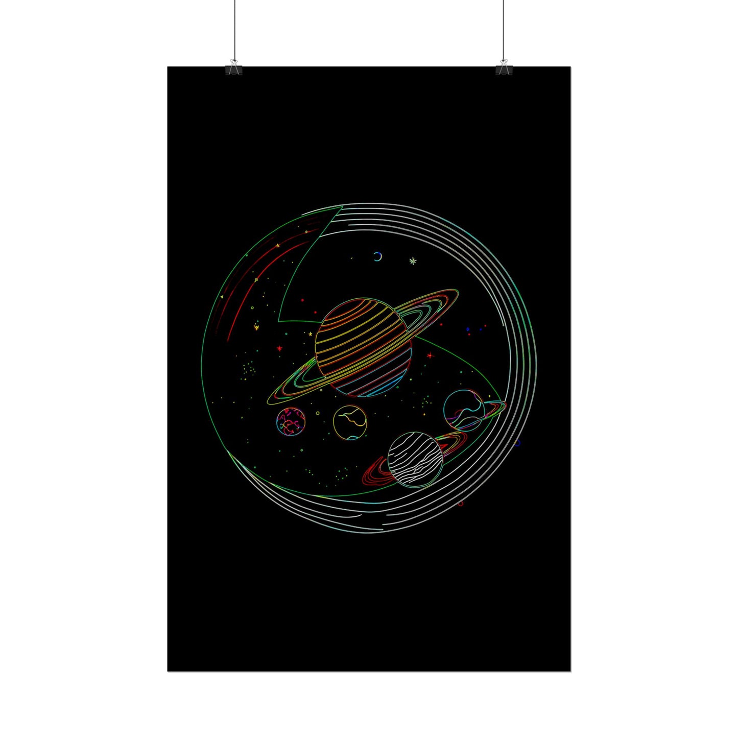 Galactic Rolled Posters, Space Wall Art, Planetary Decor, Astronaut Gift, Astronomy Print