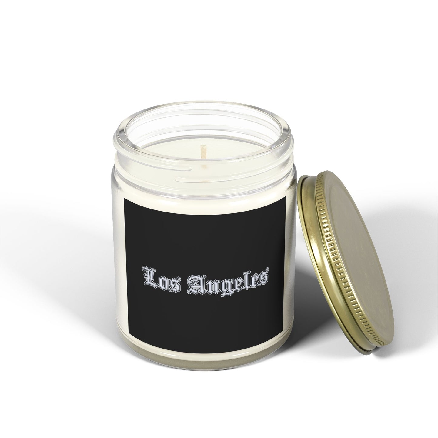 Los Angeles Scented Candles - Coconut Apricot Wax, Relaxing Home Decor, Gifts for Her, Aromatherapy, Birthday Present, Candle Lover - Silver Edition