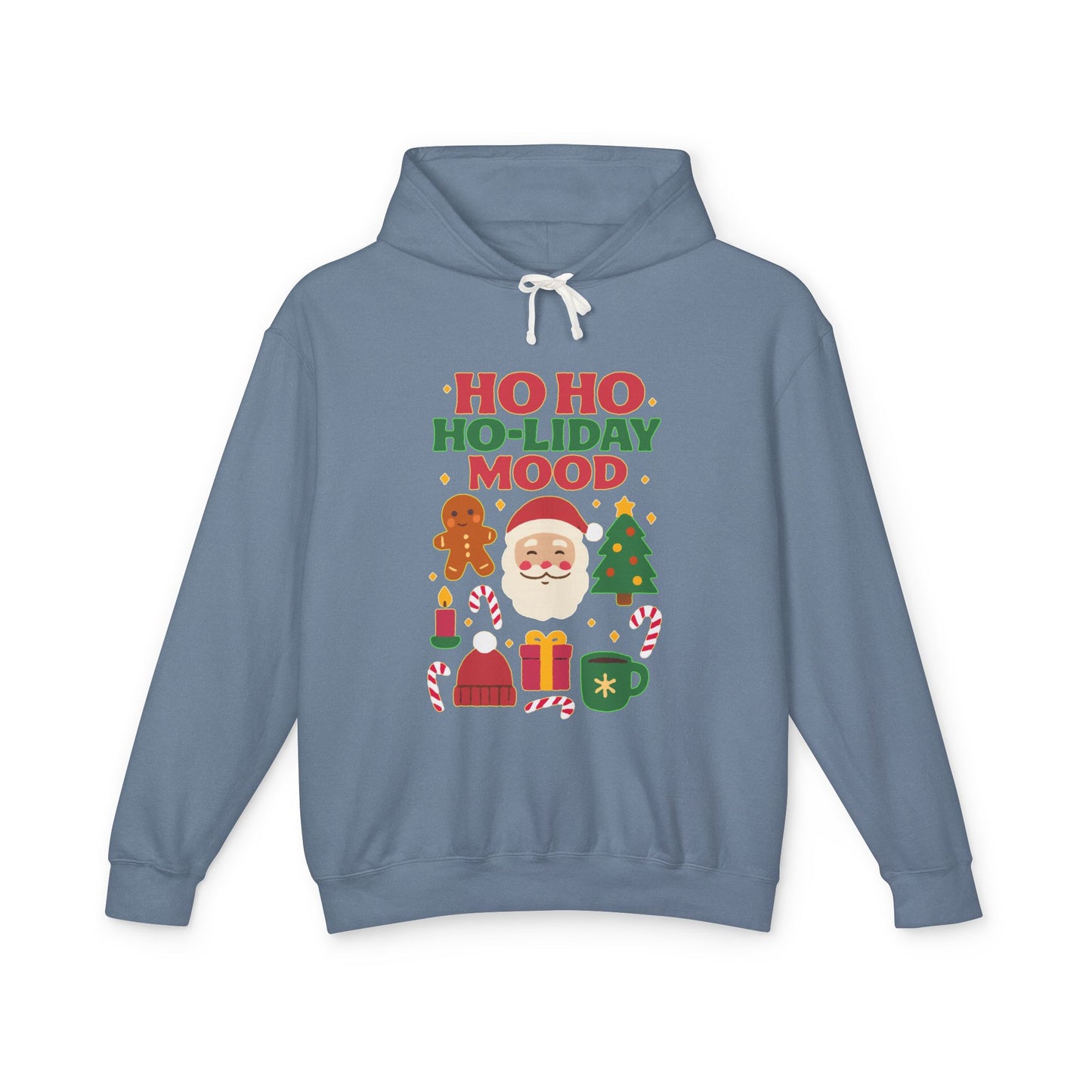 Unisex Holiday Hoodie, Ho Ho Ho-liday Mood, Christmas Gift, Festive Apparel, Cozy Sweatshirt, Holiday Season Wardrobe