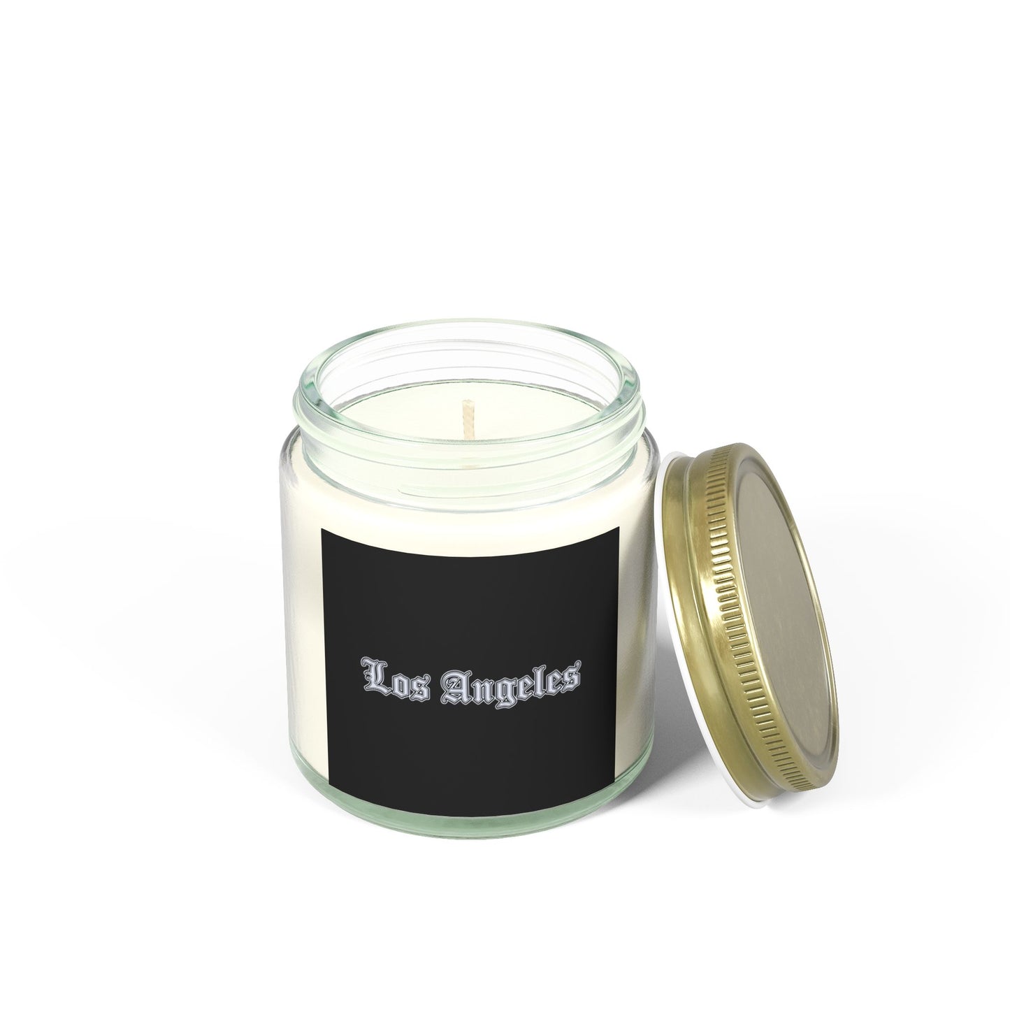Los Angeles Scented Candles - Coconut Apricot Wax, Relaxing Home Decor, Gifts for Her, Aromatherapy, Birthday Present, Candle Lover - Silver Edition