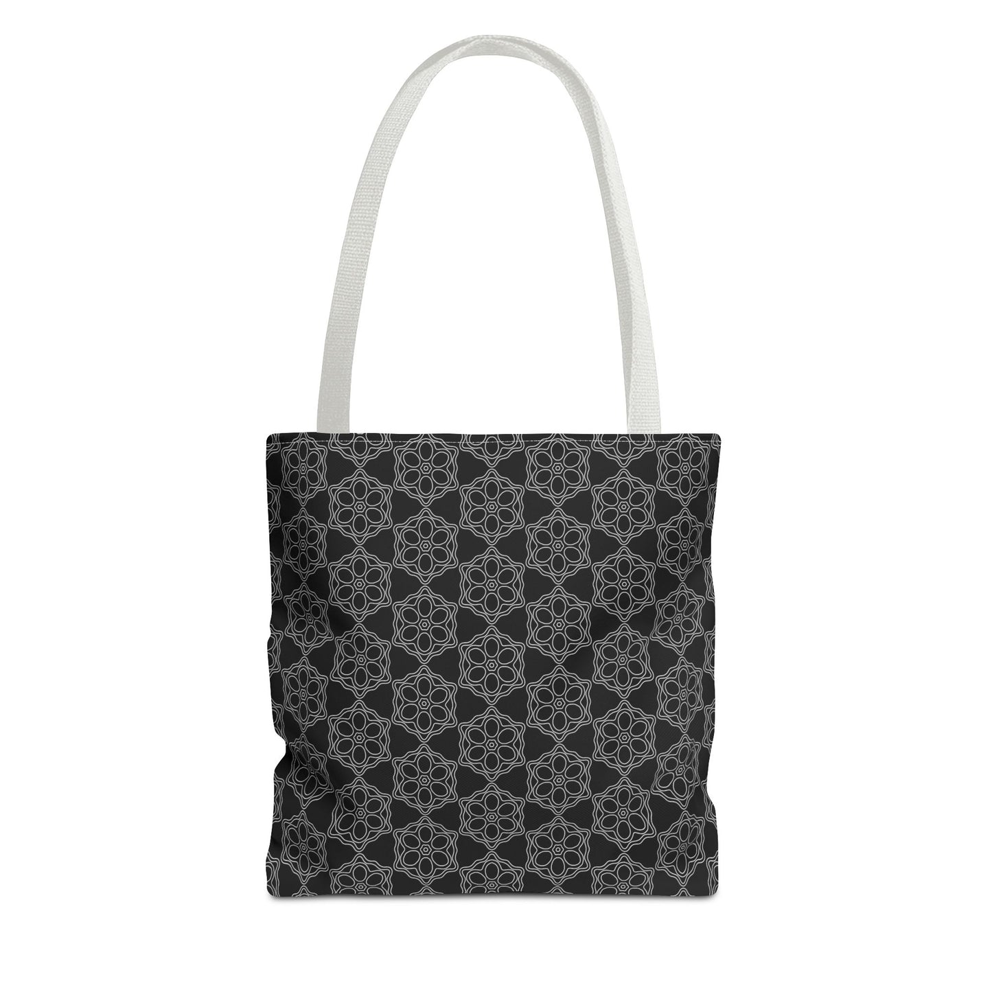Chic Monochrome Tote Bag, Stylish Shopping, Travel, Everyday Use, Gift, Minimalist Decor