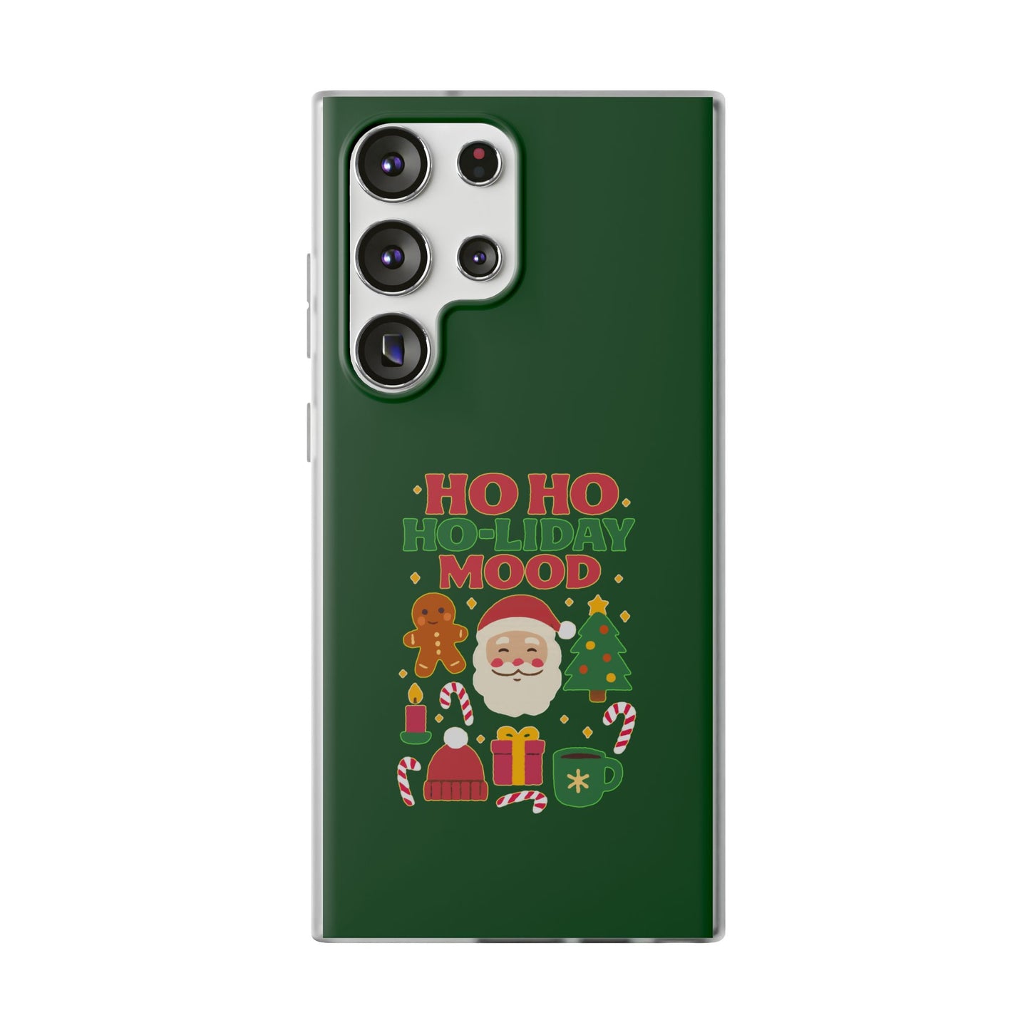 Festive Phone Case with Holiday Cheer, Christmas Gift, Winter Vibes, Ho Ho Ho Design, Cute Holiday Accessory
