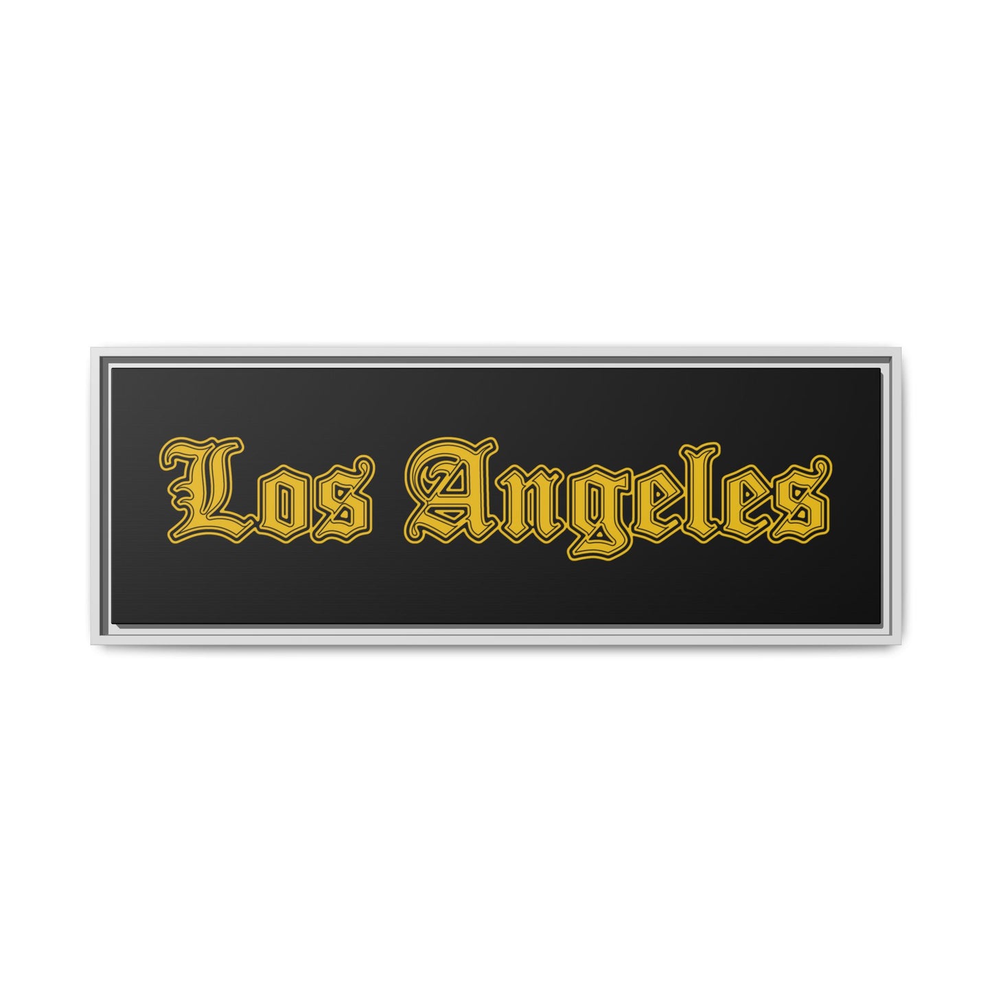 Los Angeles Framed Matte Canvas Art, Urban Wall Decor, Home Gift, City Vibes, Office Decoration, Los Angeles Gift - Golden Edition