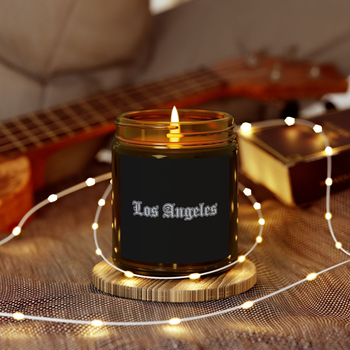 Los Angeles Scented Candles - Coconut Apricot Wax, Relaxing Home Decor, Gifts for Her, Aromatherapy, Birthday Present, Candle Lover - Silver Edition