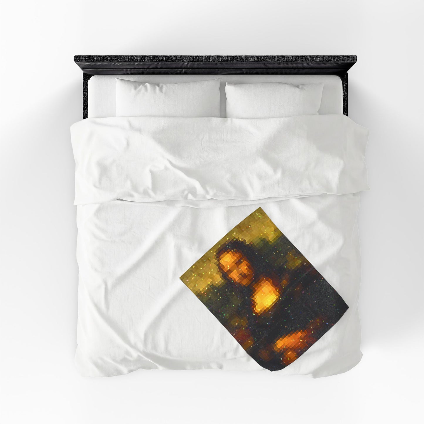 Pixel Muse — Silent Smile - Plush Blanket