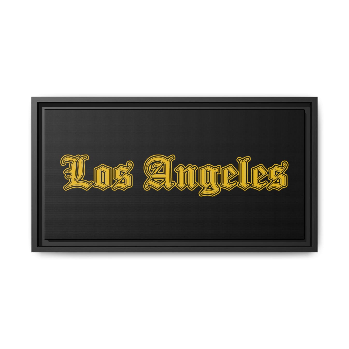 Los Angeles Framed Matte Canvas Art, Urban Wall Decor, Home Gift, City Vibes, Office Decoration, Los Angeles Gift - Golden Edition