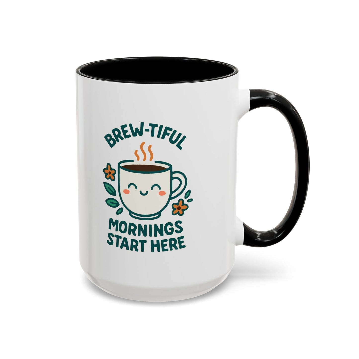 Brew-tiful Mornings Coffee Mug, Cute Coffee Cup for Morning Rituals, Perfect Gift for Coffee Lovers, Birthdays, Home Decor