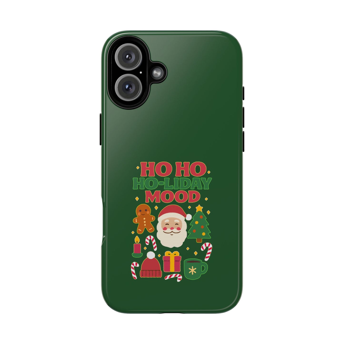 Christmas Phone Case, Ho Ho Ho-liday Mood, Festive Phone Cover, Santa Christmas Accessory, Holiday Gift, Winter Vibes