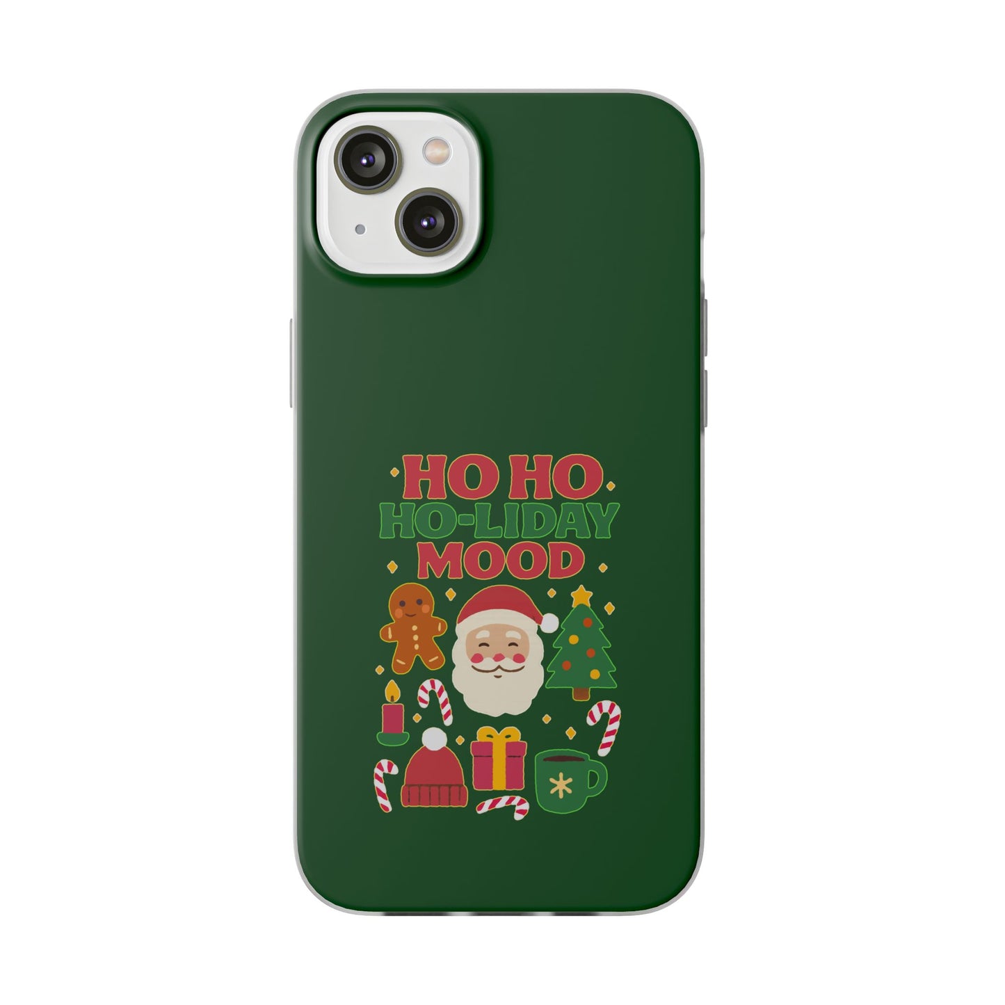 Festive Phone Case with Holiday Cheer, Christmas Gift, Winter Vibes, Ho Ho Ho Design, Cute Holiday Accessory