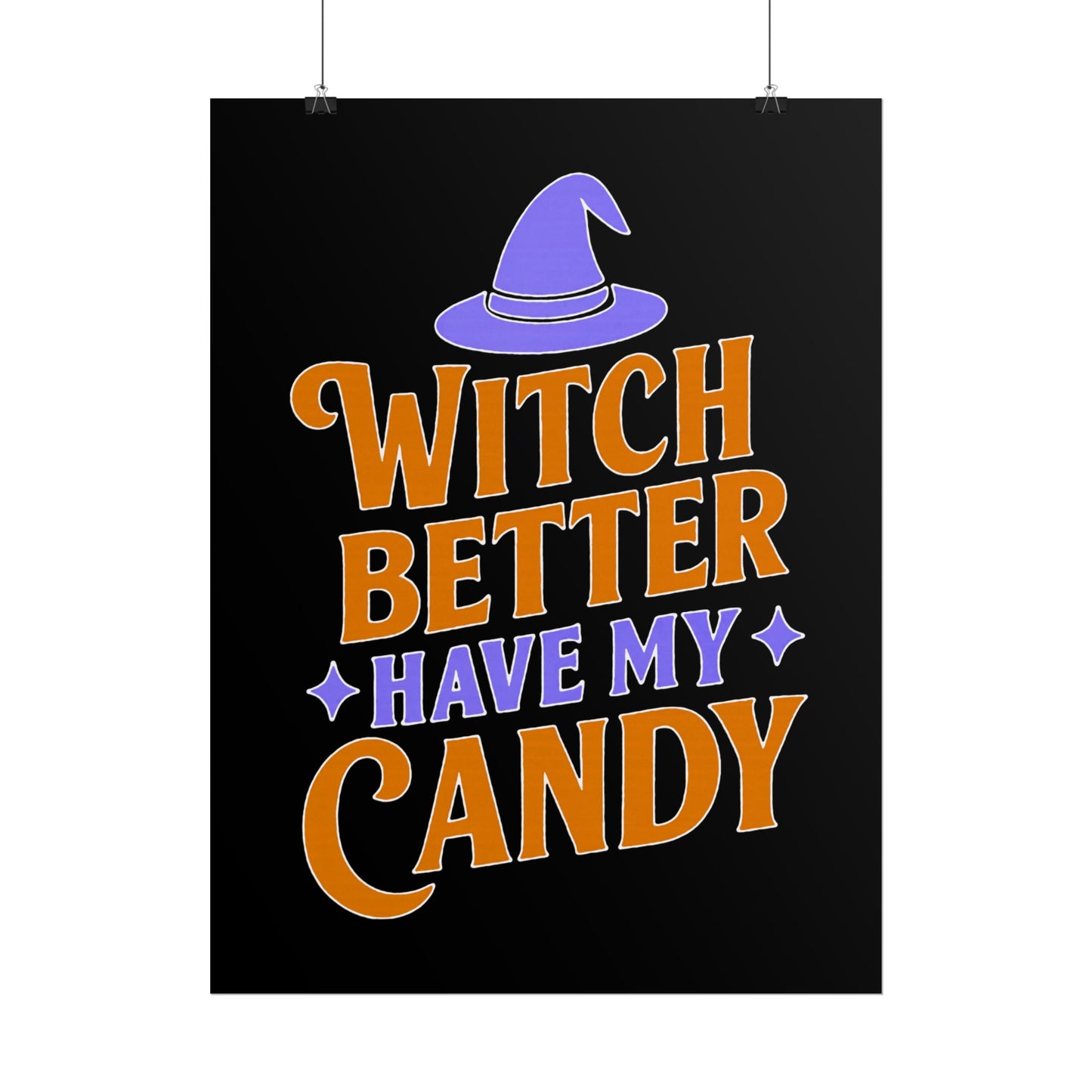 Halloween Rolled Posters, Witch Decor, Spooky Season Art, Trick or Treat, Fall Decorations, Halloween Party Decor
