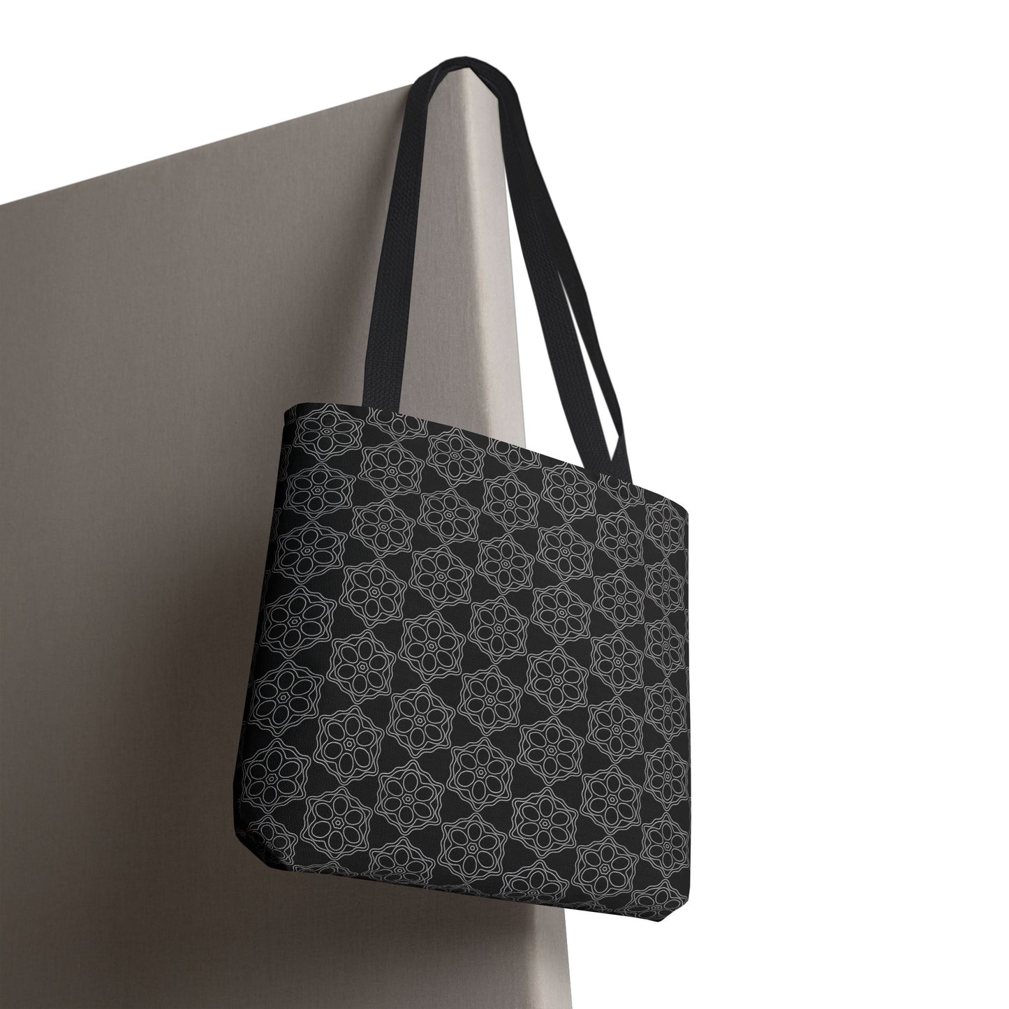 Chic Monochrome Tote Bag, Stylish Shopping, Travel, Everyday Use, Gift, Minimalist Decor