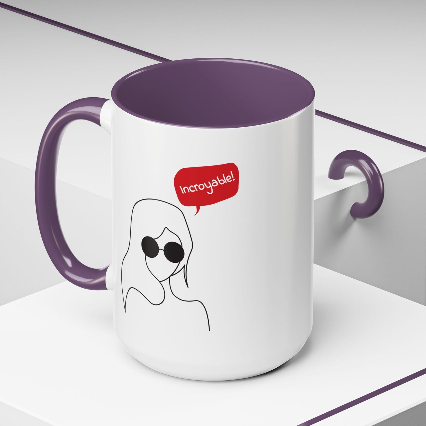 Incroyable Chic Girl - Color Accent Mug