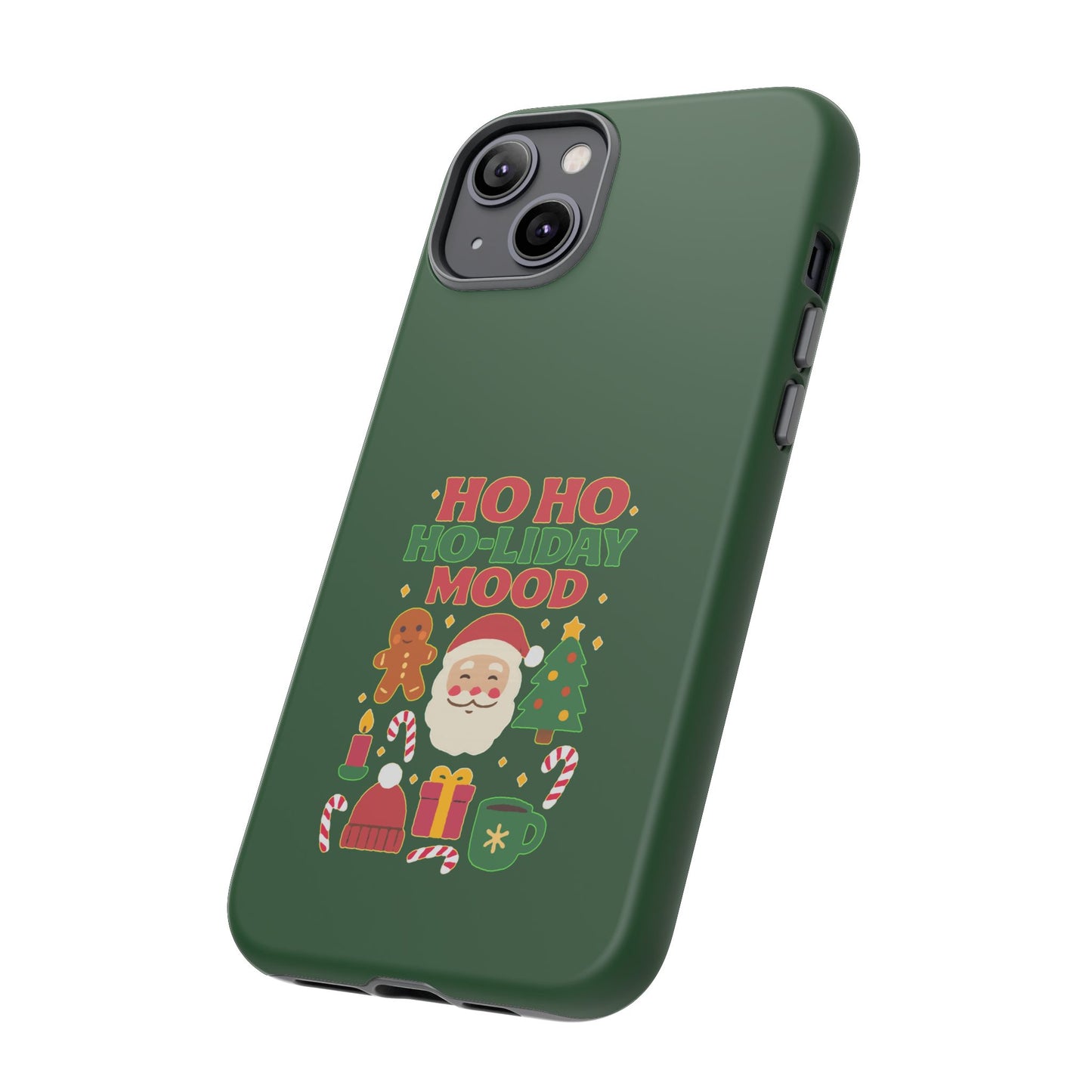 Christmas Phone Case, Ho Ho Ho-liday Mood, Festive Phone Cover, Santa Christmas Accessory, Holiday Gift, Winter Vibes