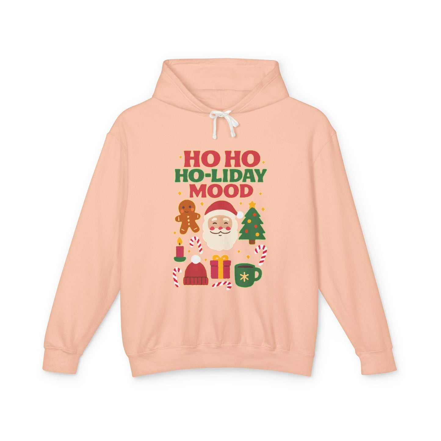 Unisex Holiday Hoodie, Ho Ho Ho-liday Mood, Christmas Gift, Festive Apparel, Cozy Sweatshirt, Holiday Season Wardrobe