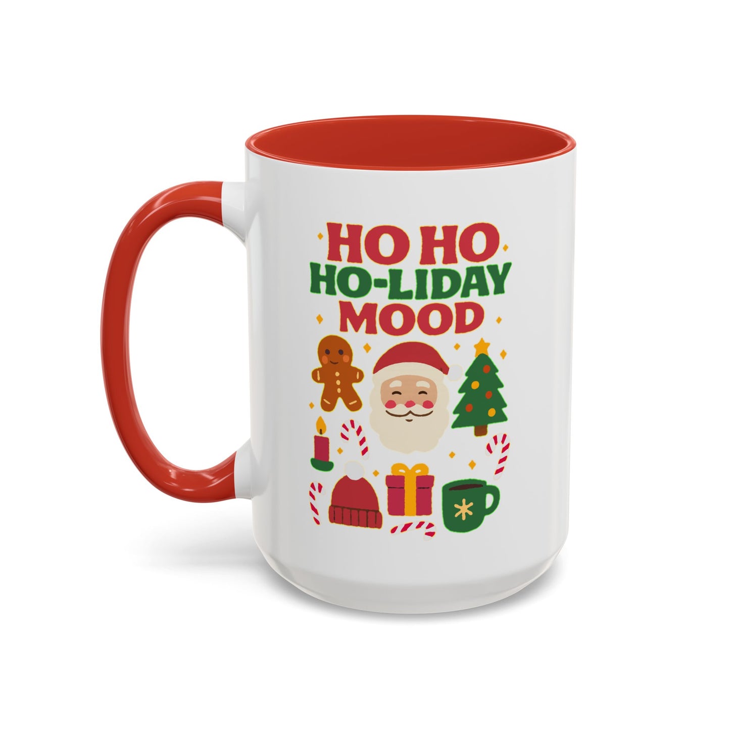 Festive Holiday Coffee Mug, Christmas Gift Mug, Fun Seasonal Drinkware, Ho Ho Ho-liday Mood, Cozy Hot Beverage Cup, Unique Gift Idea