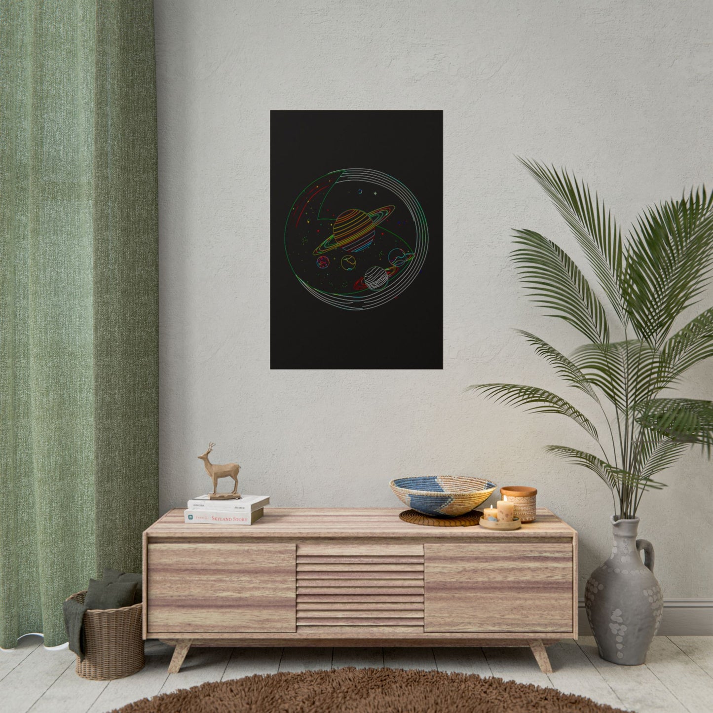 Galactic Rolled Posters, Space Wall Art, Planetary Decor, Astronaut Gift, Astronomy Print