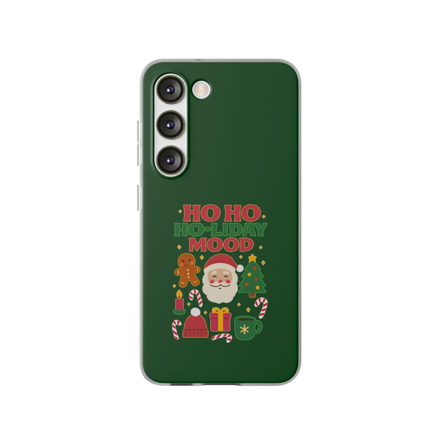 Festive Phone Case with Holiday Cheer, Christmas Gift, Winter Vibes, Ho Ho Ho Design, Cute Holiday Accessory