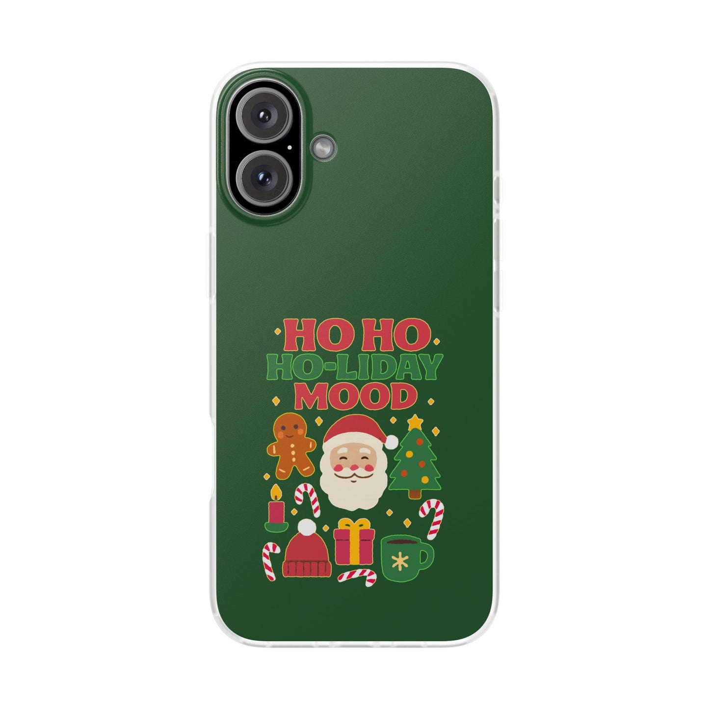 Festive Phone Case with Holiday Cheer, Christmas Gift, Winter Vibes, Ho Ho Ho Design, Cute Holiday Accessory