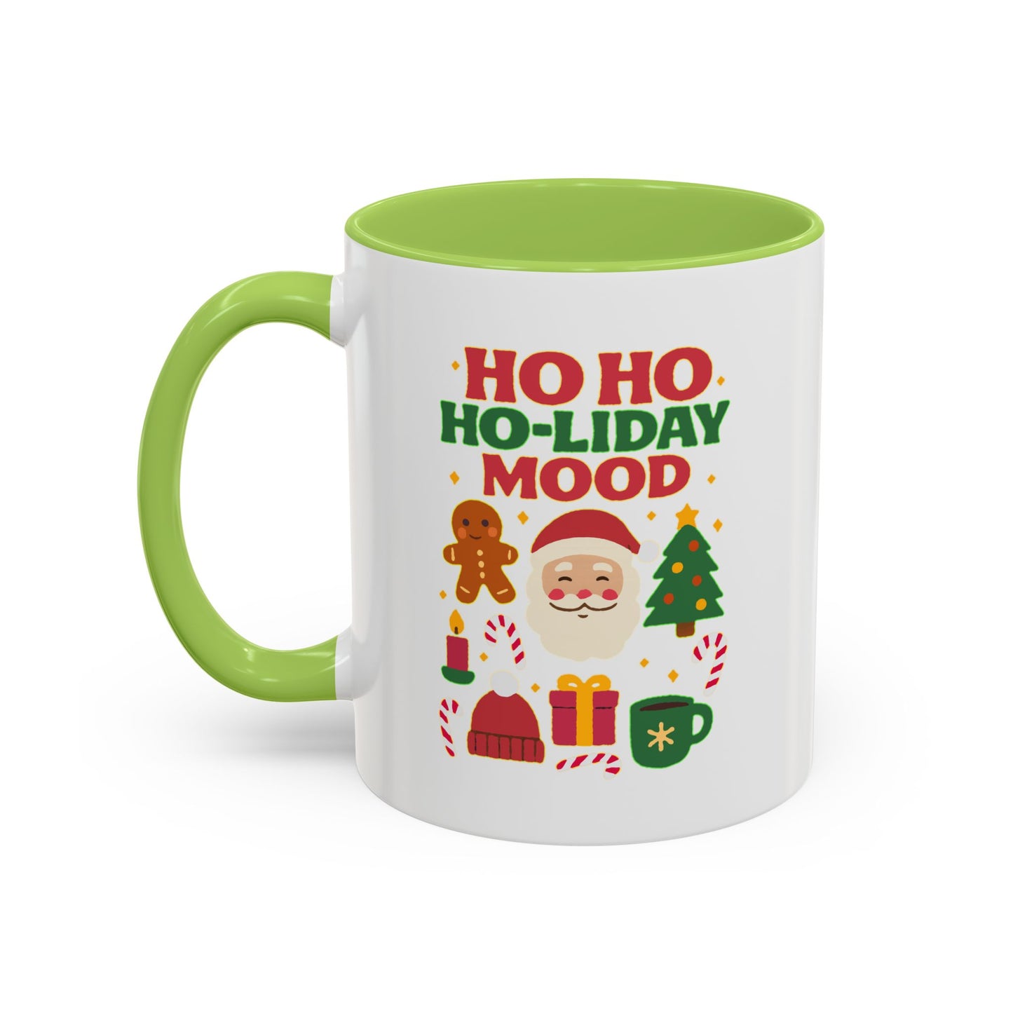 Festive Holiday Coffee Mug, Christmas Gift Mug, Fun Seasonal Drinkware, Ho Ho Ho-liday Mood, Cozy Hot Beverage Cup, Unique Gift Idea