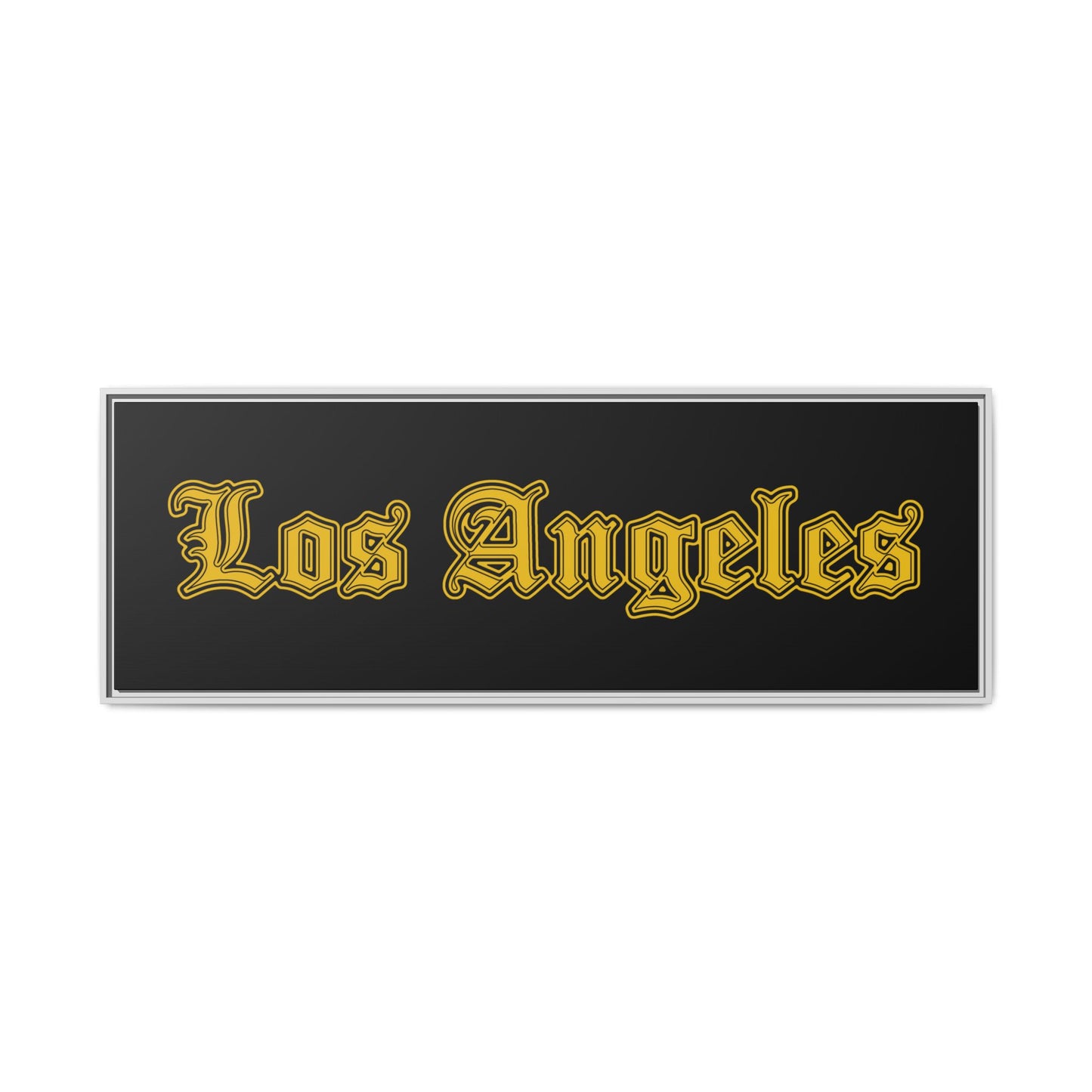 Los Angeles Framed Matte Canvas Art, Urban Wall Decor, Home Gift, City Vibes, Office Decoration, Los Angeles Gift - Golden Edition