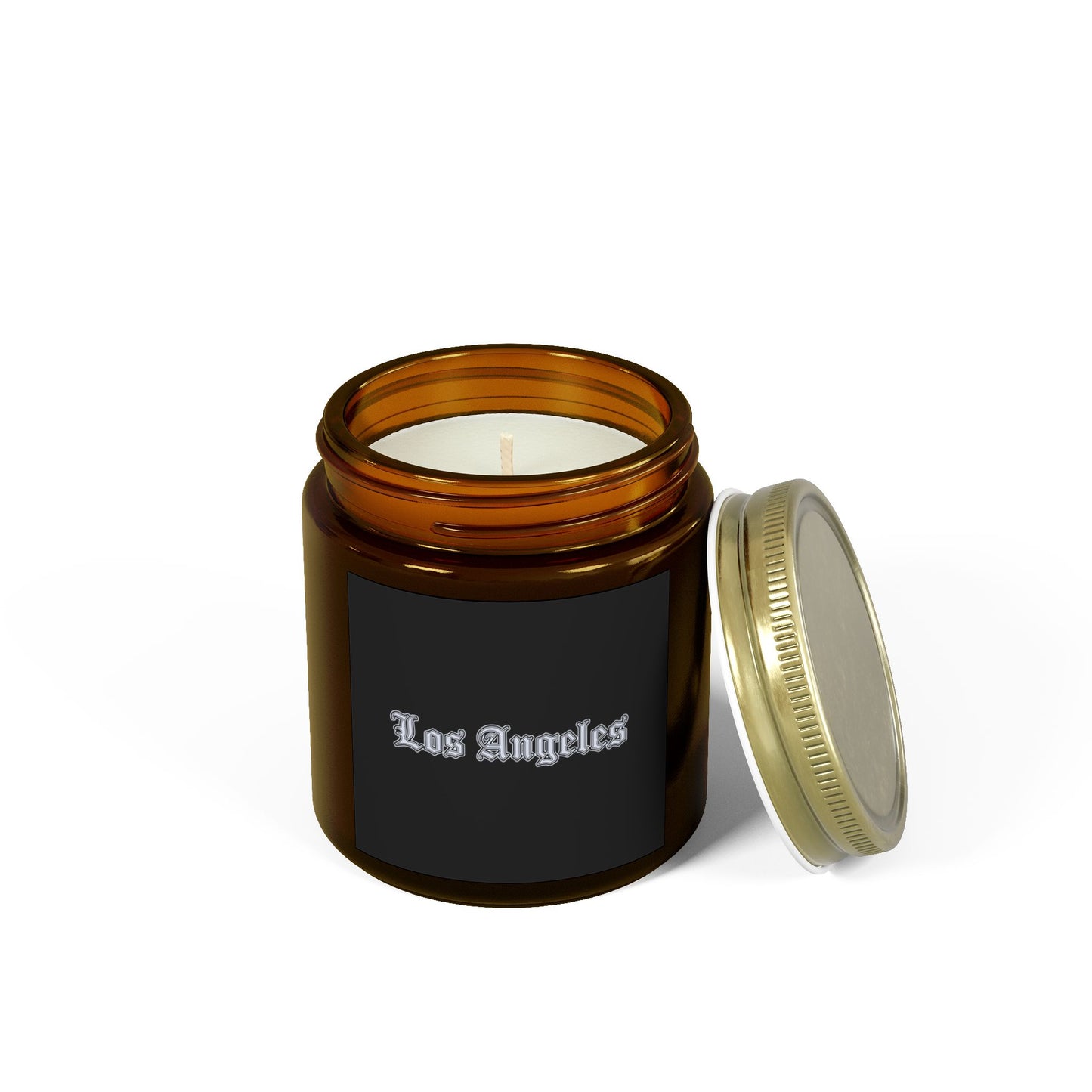 Los Angeles Scented Candles - Coconut Apricot Wax, Relaxing Home Decor, Gifts for Her, Aromatherapy, Birthday Present, Candle Lover - Silver Edition