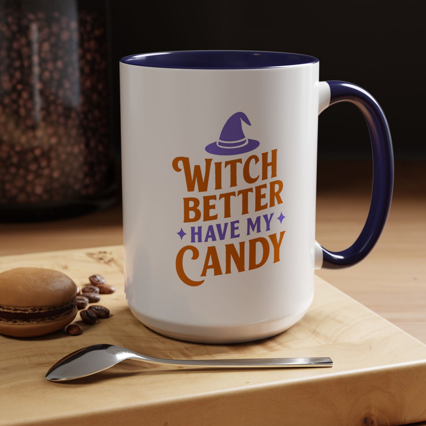 Witch-Themed Coffee Mug, Halloween decor, Gift for witches, Candy lover's mug, Spooky season drinkware, 11oz, 15oz options
