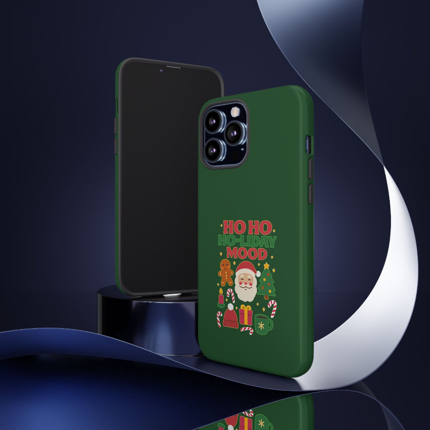 Christmas Phone Case, Ho Ho Ho-liday Mood, Festive Phone Cover, Santa Christmas Accessory, Holiday Gift, Winter Vibes