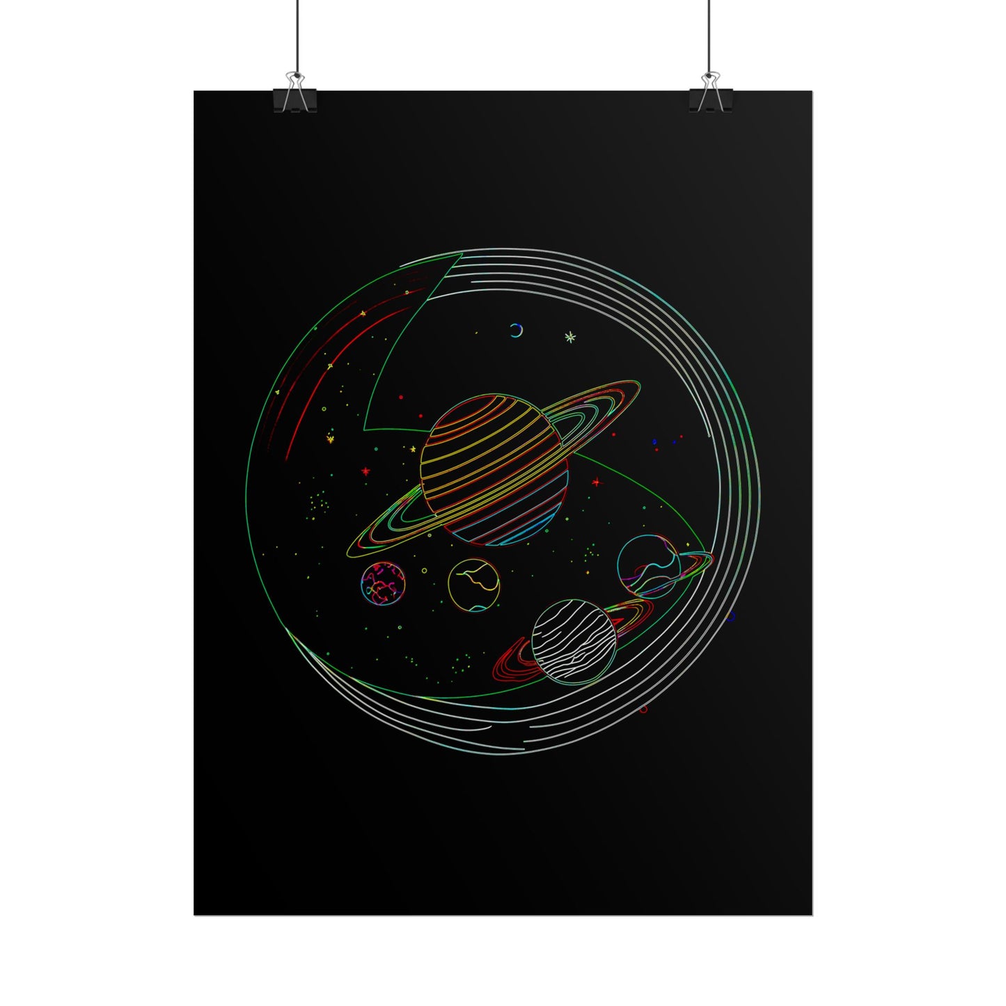 Galactic Rolled Posters, Space Wall Art, Planetary Decor, Astronaut Gift, Astronomy Print