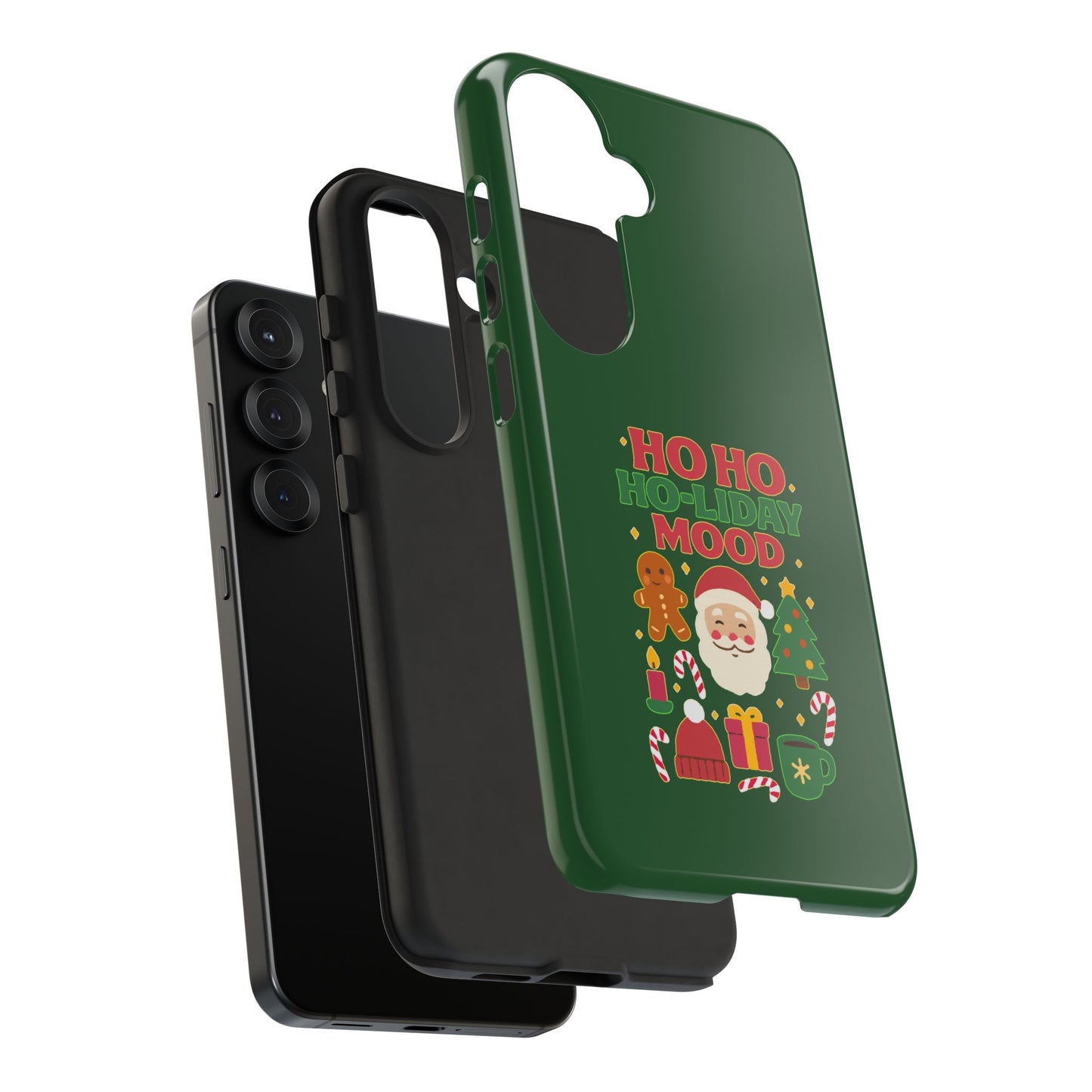 Christmas Phone Case, Ho Ho Ho-liday Mood, Festive Phone Cover, Santa Christmas Accessory, Holiday Gift, Winter Vibes