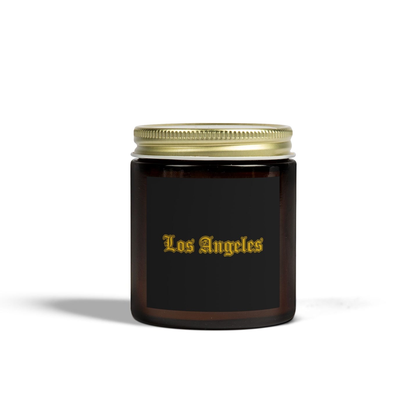 Los Angeles Scented Candles, Coconut Apricot Wax, Relaxing Home Decor, Gift for Birthdays, Housewarming, Any Occasion - Golden Edition