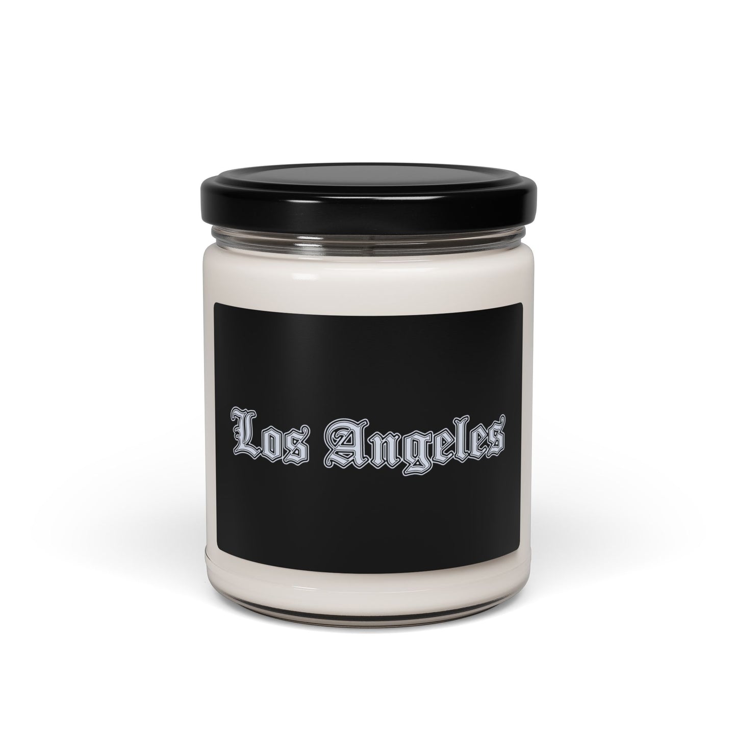 Los Angeles Scented Soy Candle, Custom Candle Gift, Home Decor, Aromatherapy Candle, Candle for Relaxation, Unique Gift Idea - Silver Edition