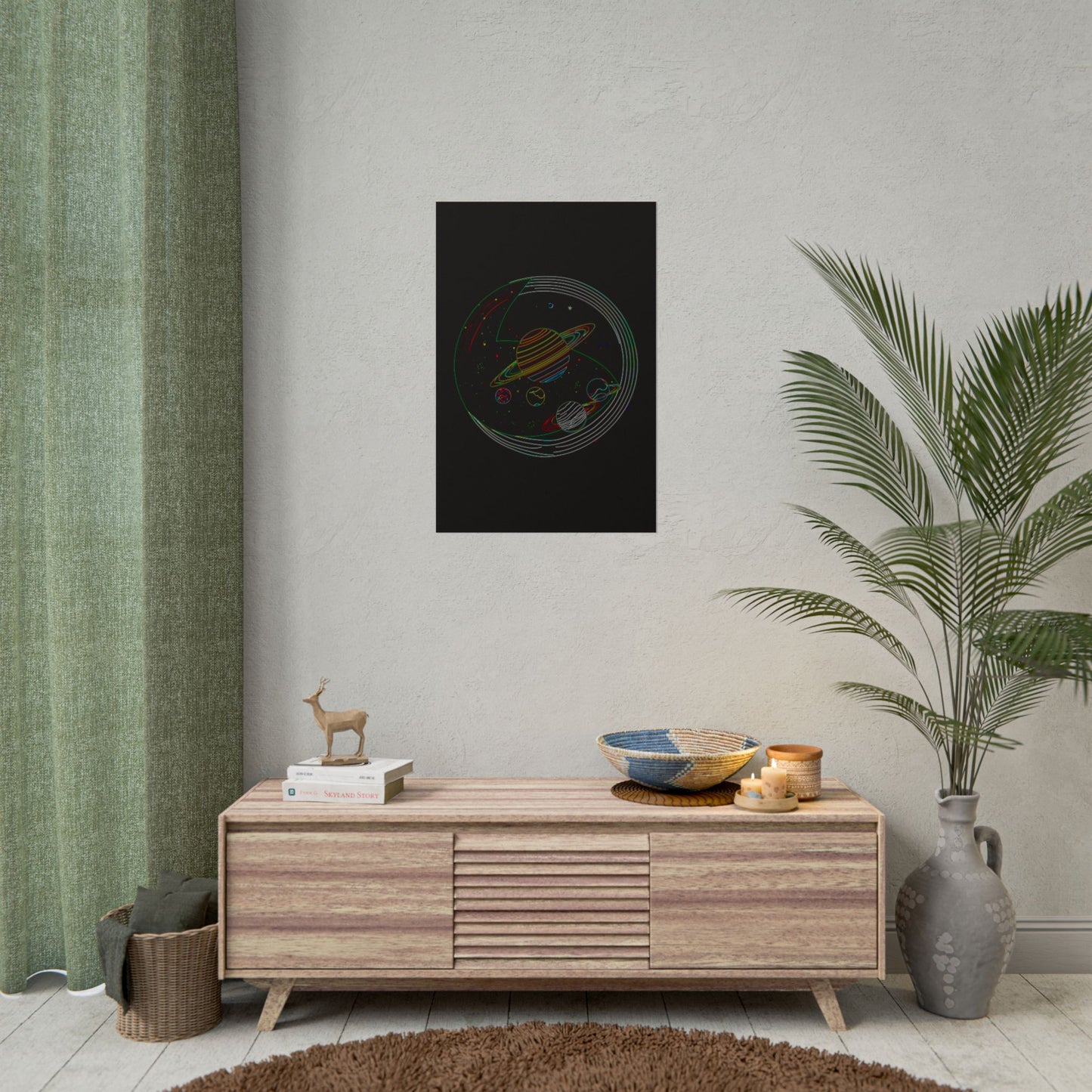 Galactic Rolled Posters, Space Wall Art, Planetary Decor, Astronaut Gift, Astronomy Print