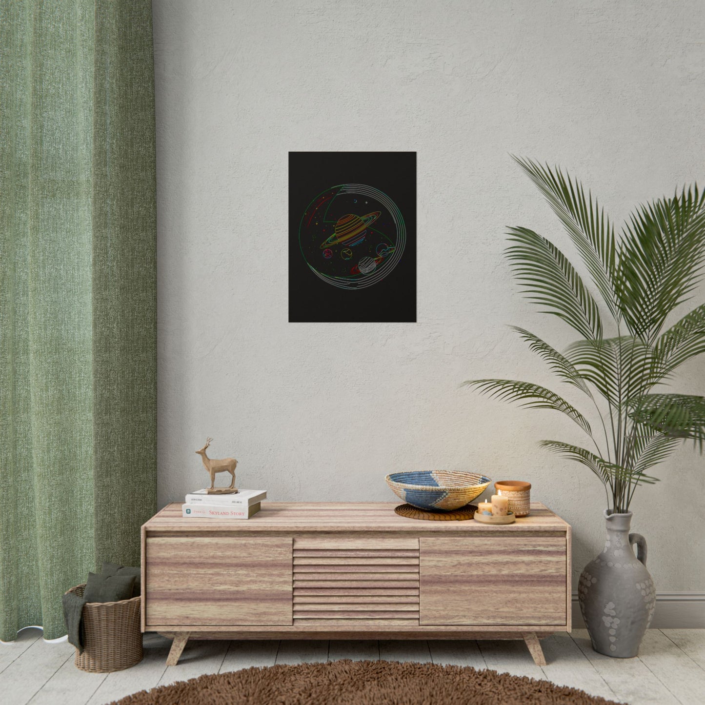 Galactic Rolled Posters, Space Wall Art, Planetary Decor, Astronaut Gift, Astronomy Print
