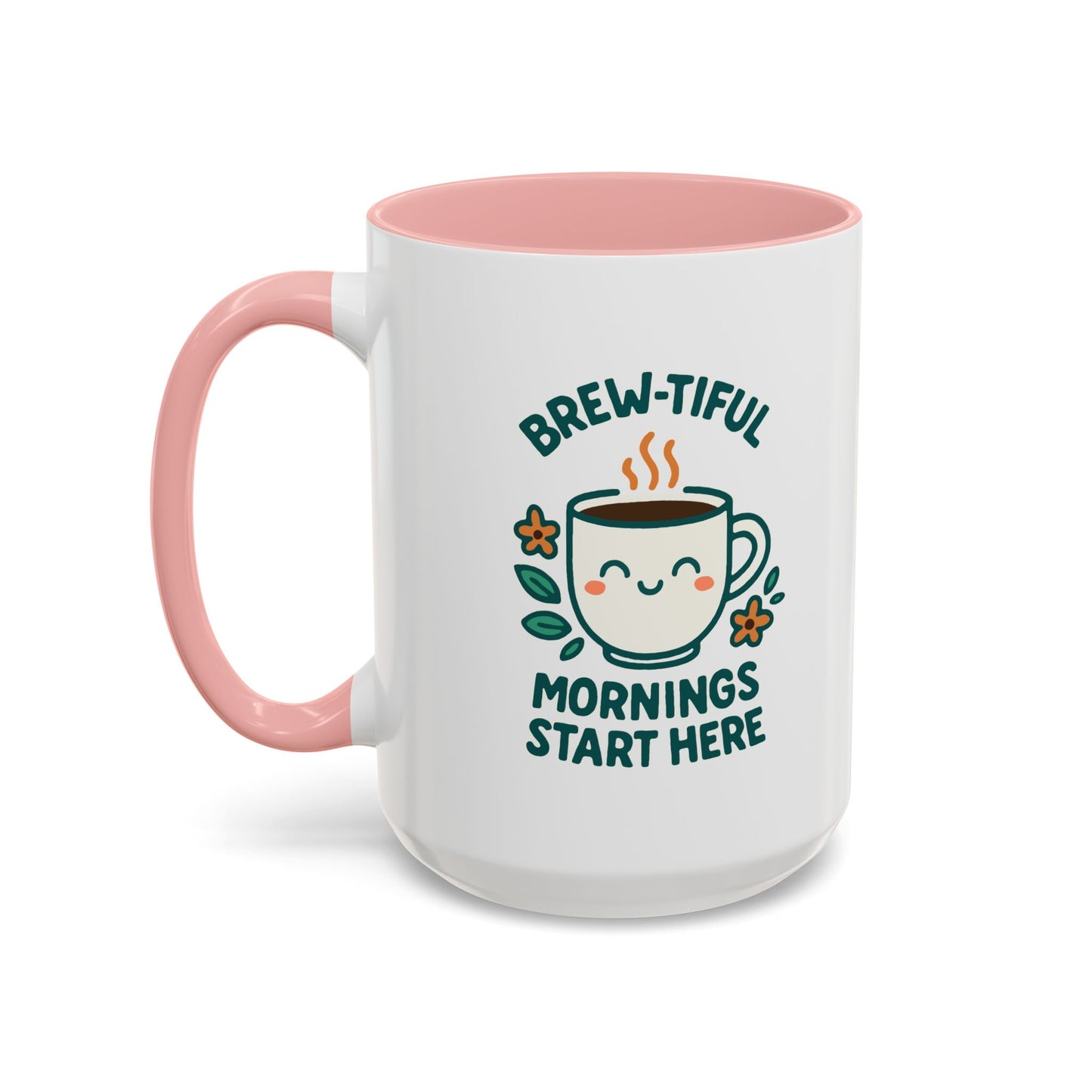 Brew-tiful Mornings Coffee Mug, Cute Coffee Cup for Morning Rituals, Perfect Gift for Coffee Lovers, Birthdays, Home Decor