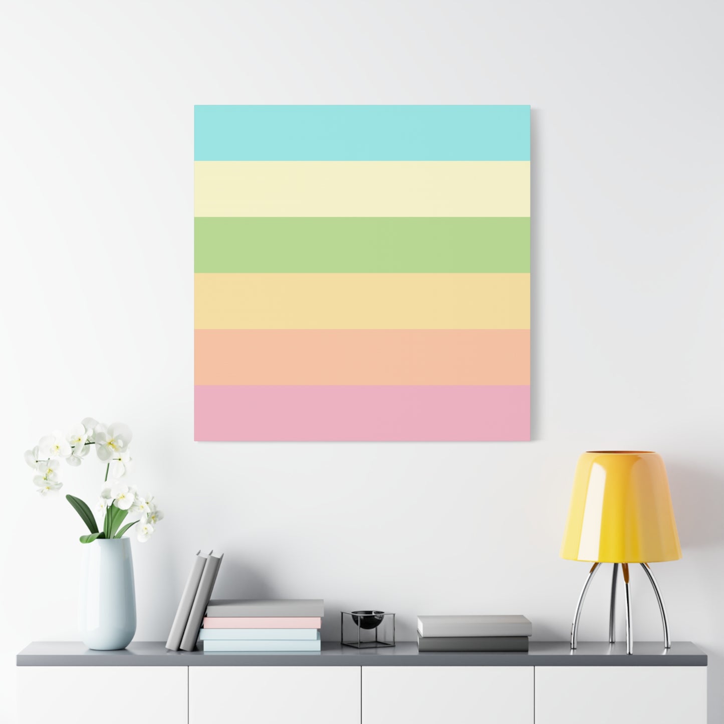 Pastel Stripes - Canvas