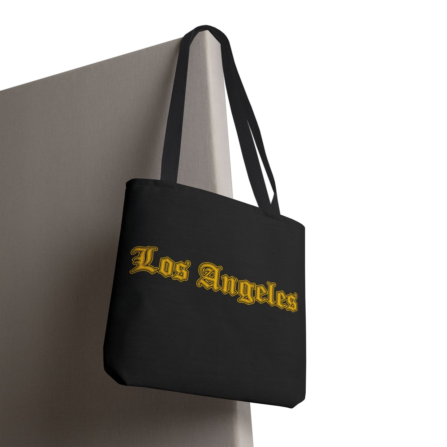 Los Angeles Tote Bag, Stylish Canvas Bag for Shopping, Travel, Beach, Gifts, Summer Accessory - Golden Edition
