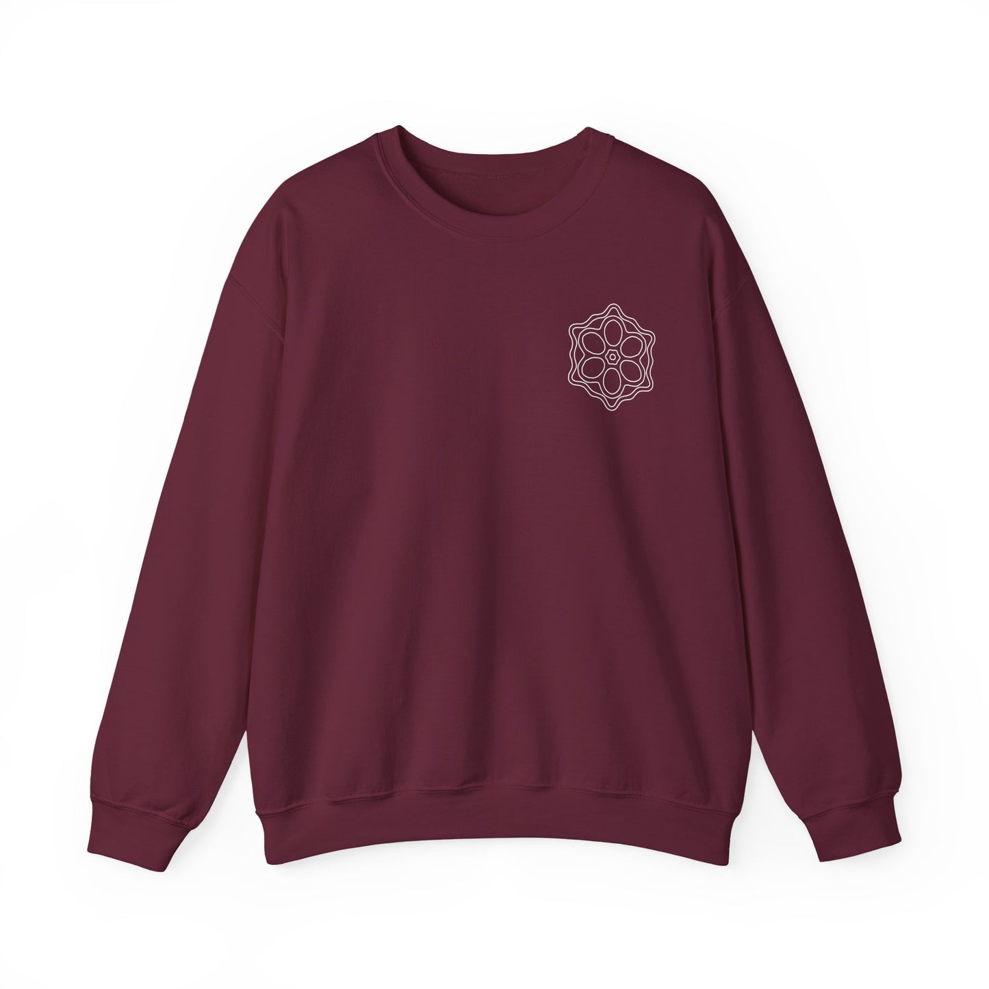 Geometric Pattern Sweatshirt, Cozy Unisex Crewneck, Perfect for Casual Wear, Gifts, and Layering