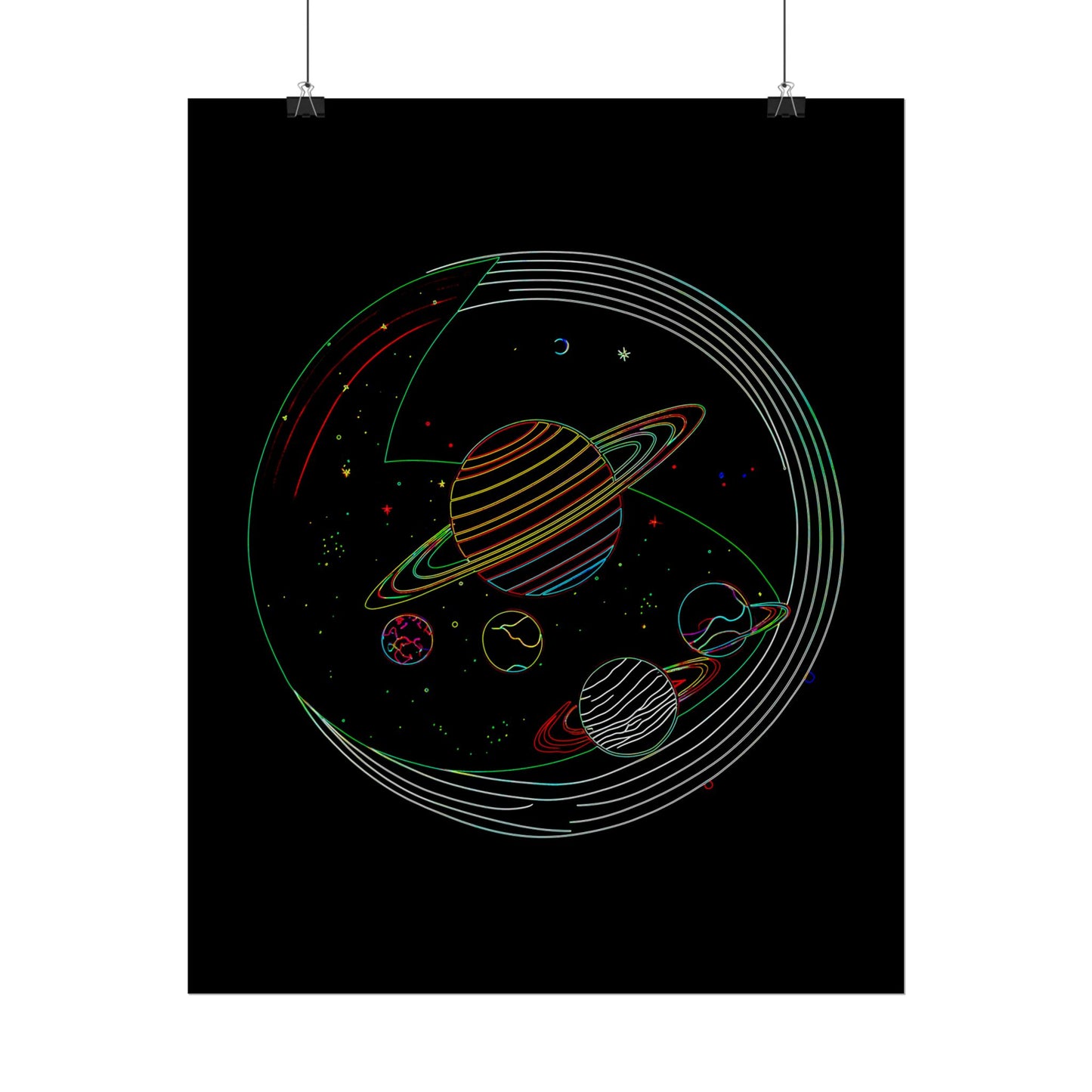 Galactic Rolled Posters, Space Wall Art, Planetary Decor, Astronaut Gift, Astronomy Print