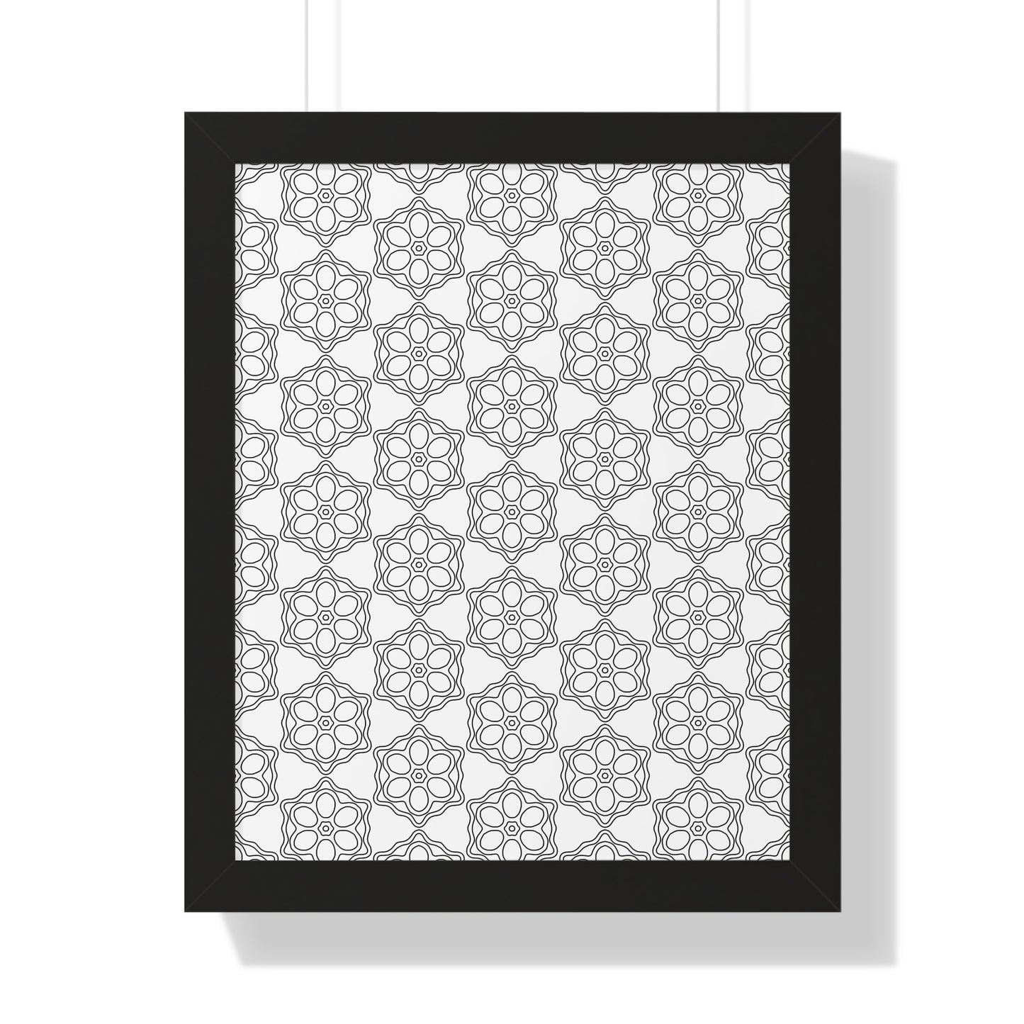 Elegant Geometric Framed Vertical Poster, Home Decor Art, Wall Art, Bohemian Vibes, Modern Design, Gift for Art Lovers